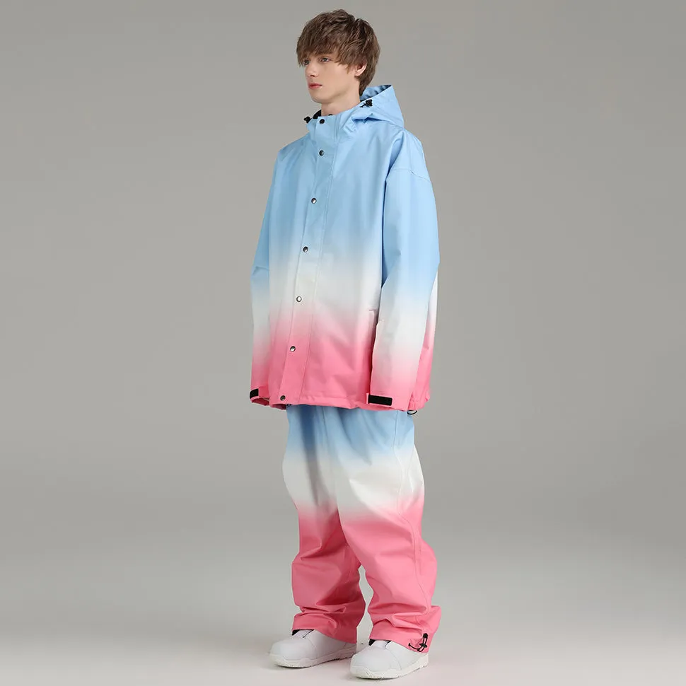 Hotian Men Ski Set Cargo Jacket & Jogger Pants