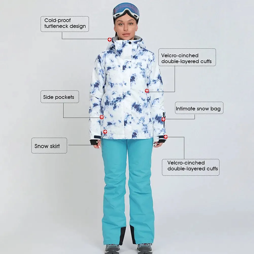 HOTIAN Women's Ski Jacket and Pants Set