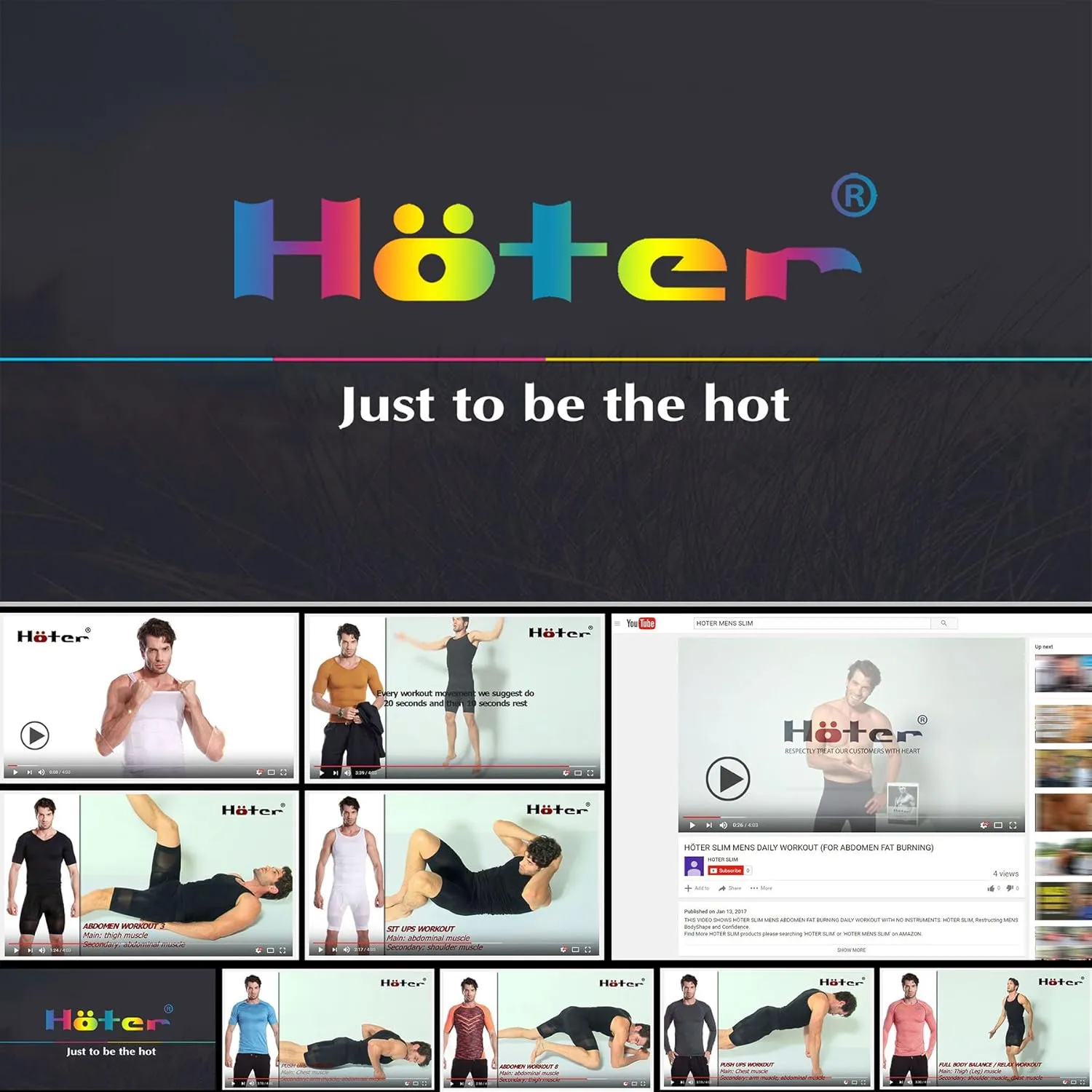 HTER Mens Slim and Tight Super Soft Compression & Slimming Shaper V-Neck Compression Shirt