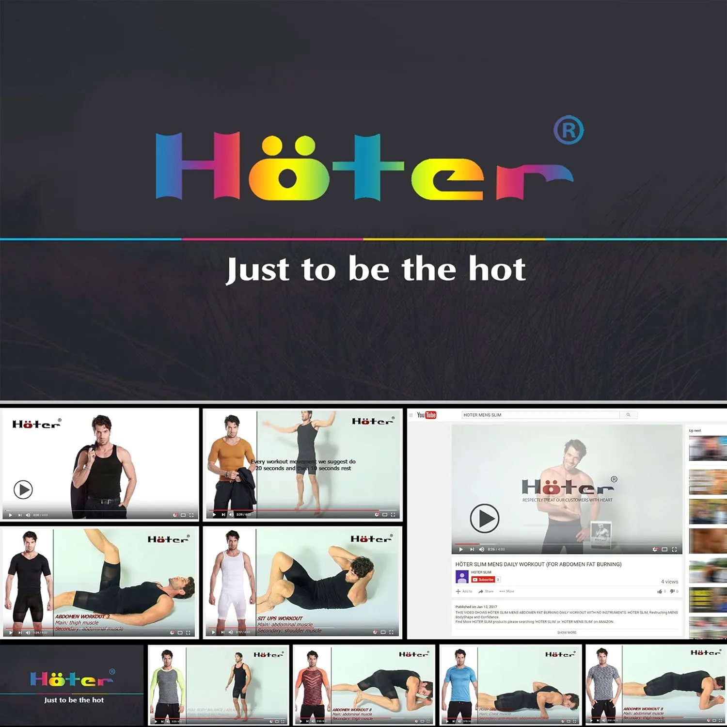 HTER Mens Slim and Tight Super Soft Compression & Slimming Shaper V-Neck Compression Shirt