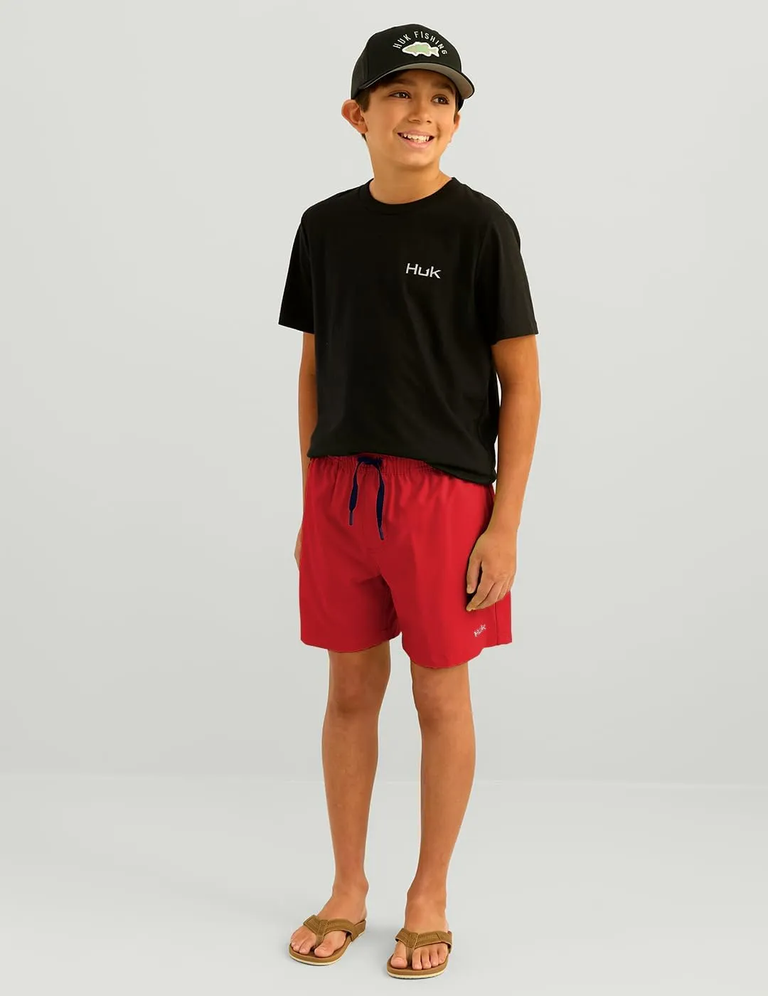HUK Boys' Pursuit Volley, Quick-Dry Fishing Shorts for Kids