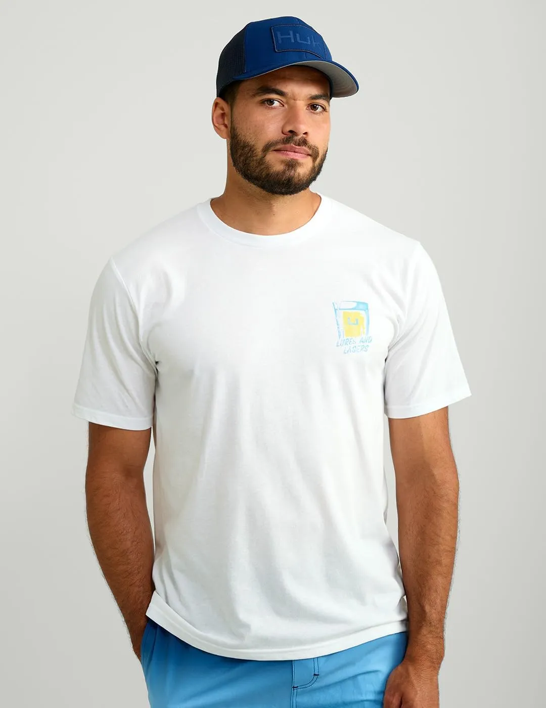 HUK Mens Fishing Graphic Tee, Performance Short Sleeve, Quick-Dry