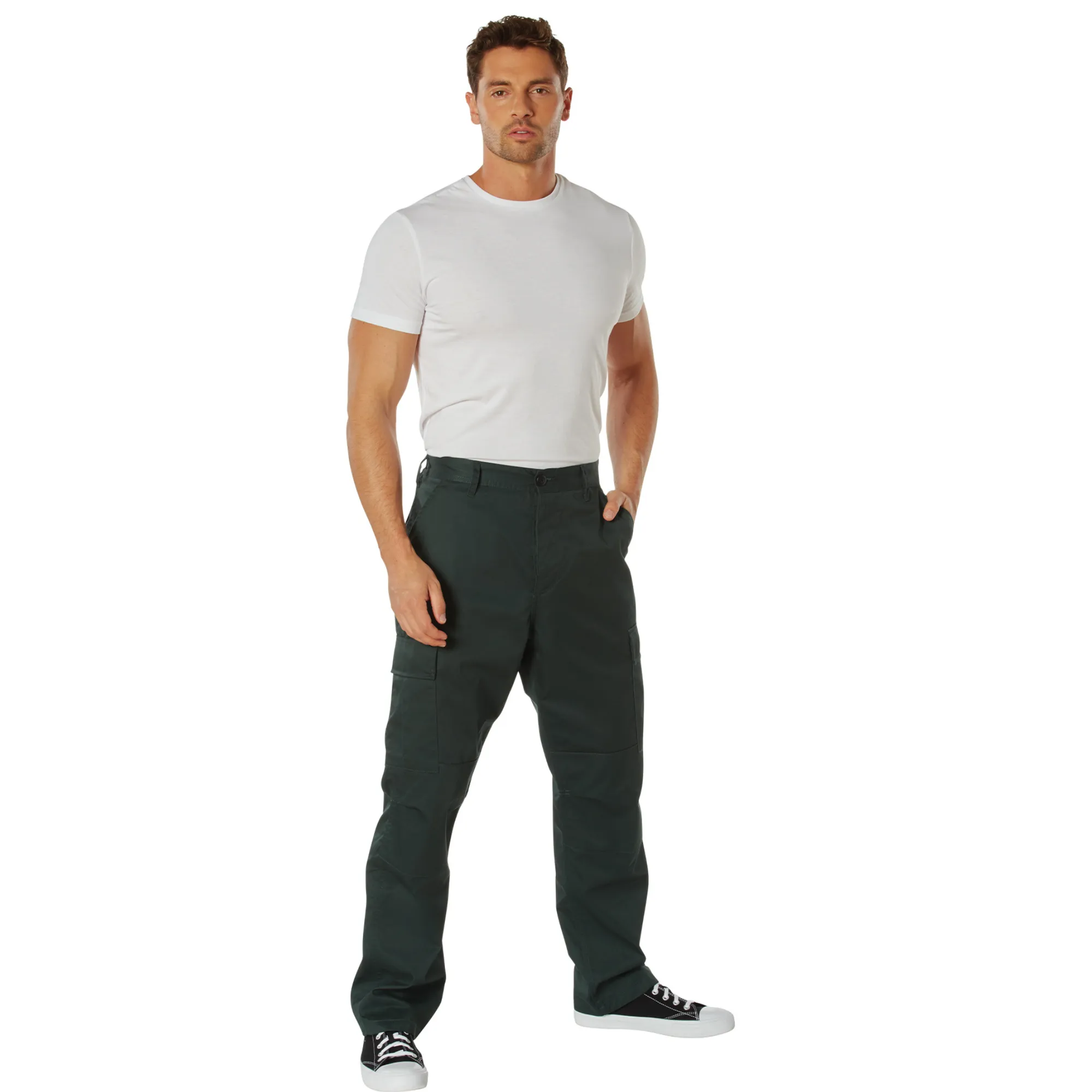 Hunter Green - Tactical BDU Pants - Cotton Polyester Twill - Button Fly