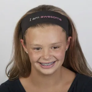 I am awesome™ black headband
