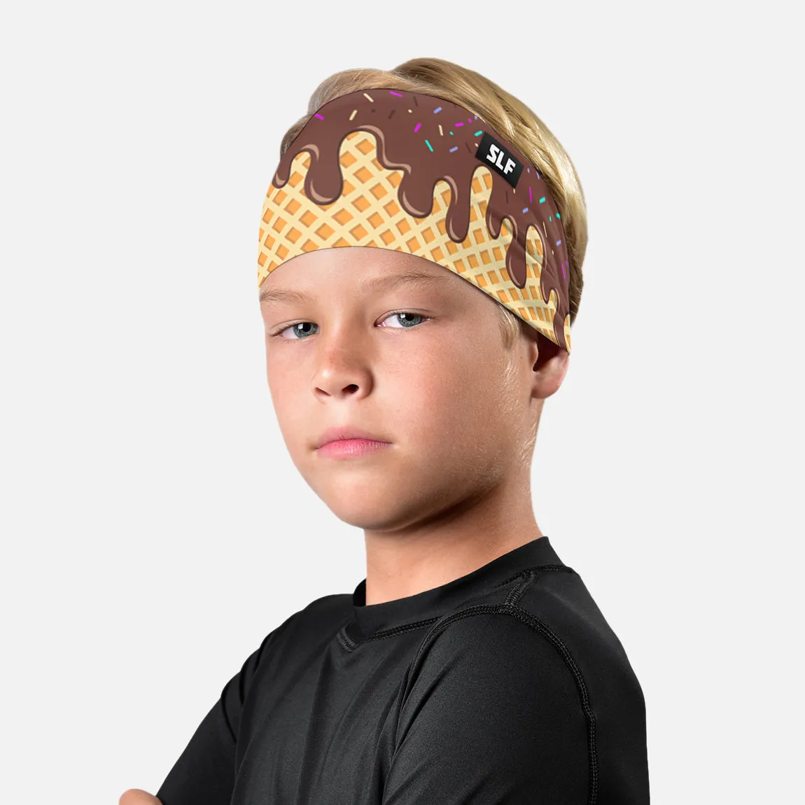 Ice Cream Cone Brown Kids Headband