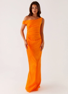 Underwire-Support Ignite Maxi Dress - Orange