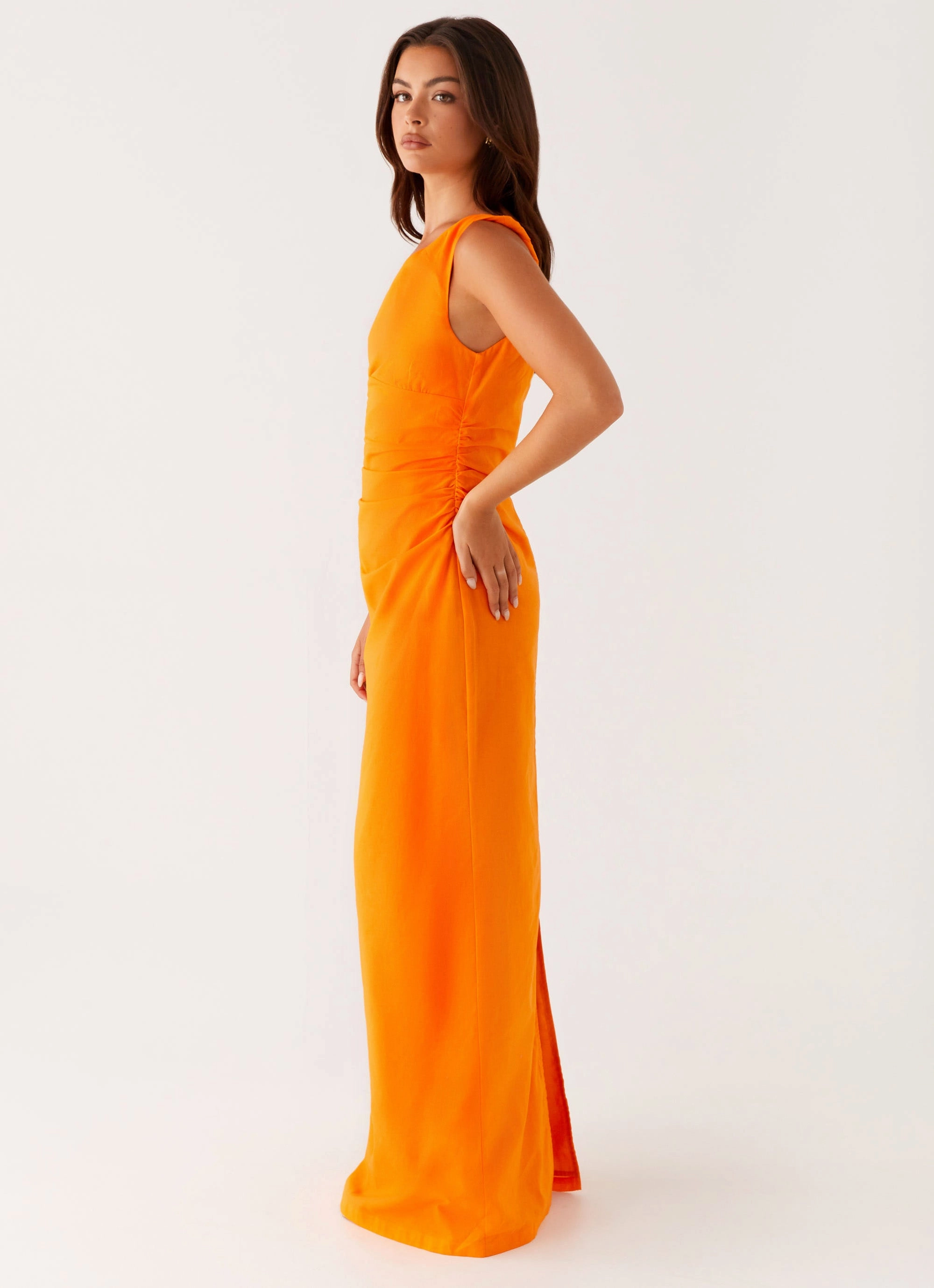 Ignite Maxi Dress - Orange Classic Waistband