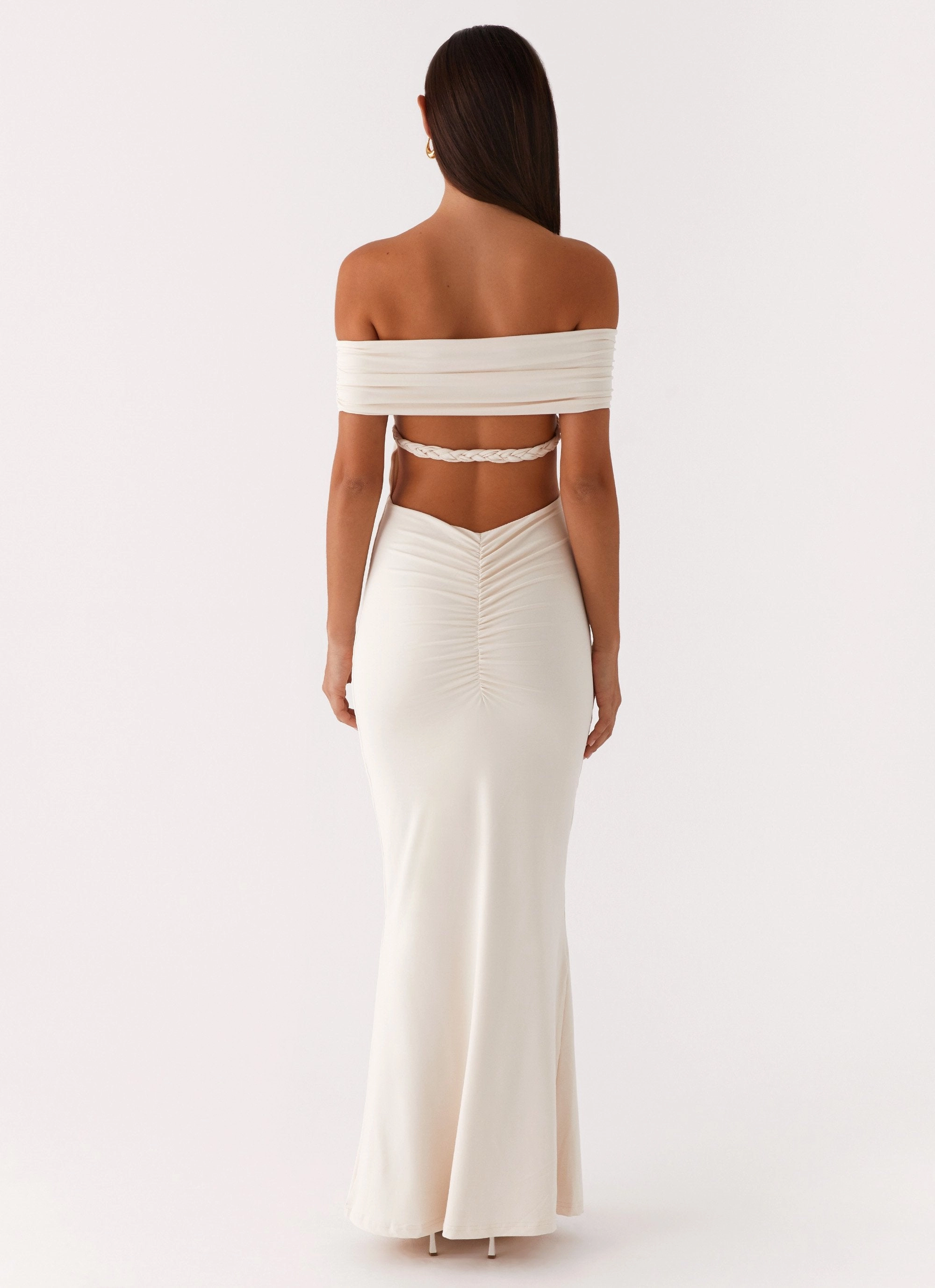 Timeless elegance Illusion Maxi Dress - Ivory