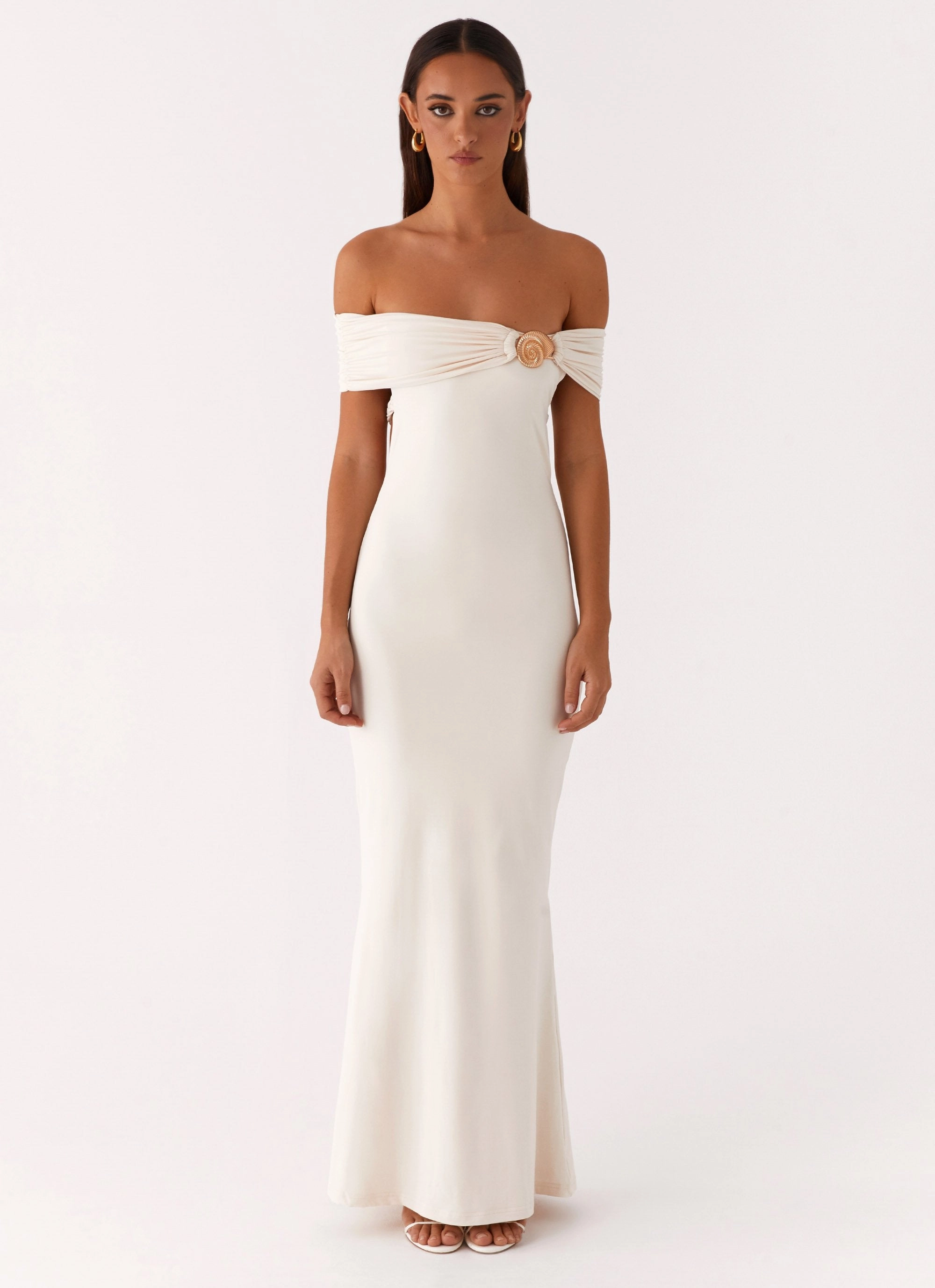 Illusion Maxi Dress - Ivory Beachwear Daywear Mood