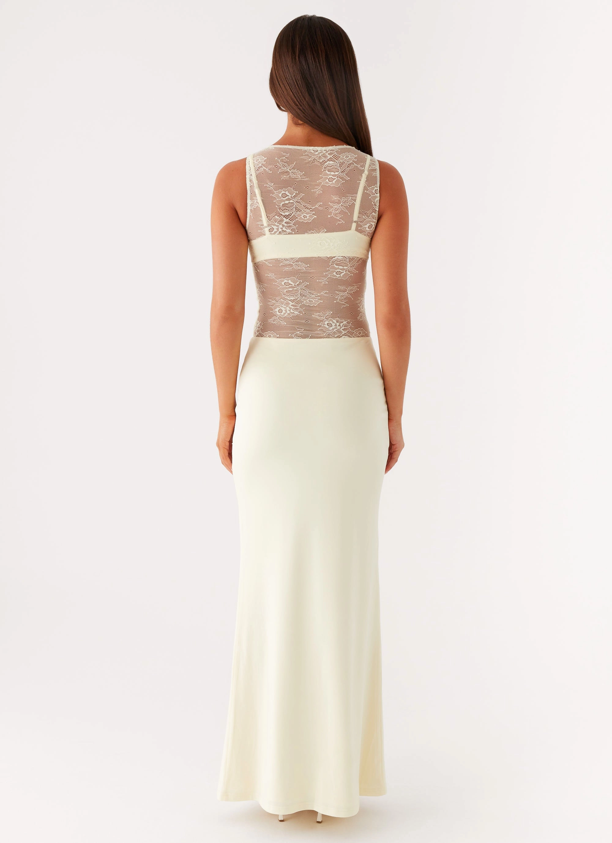 Polished Edge Imperial Maxi Dress - Yellow