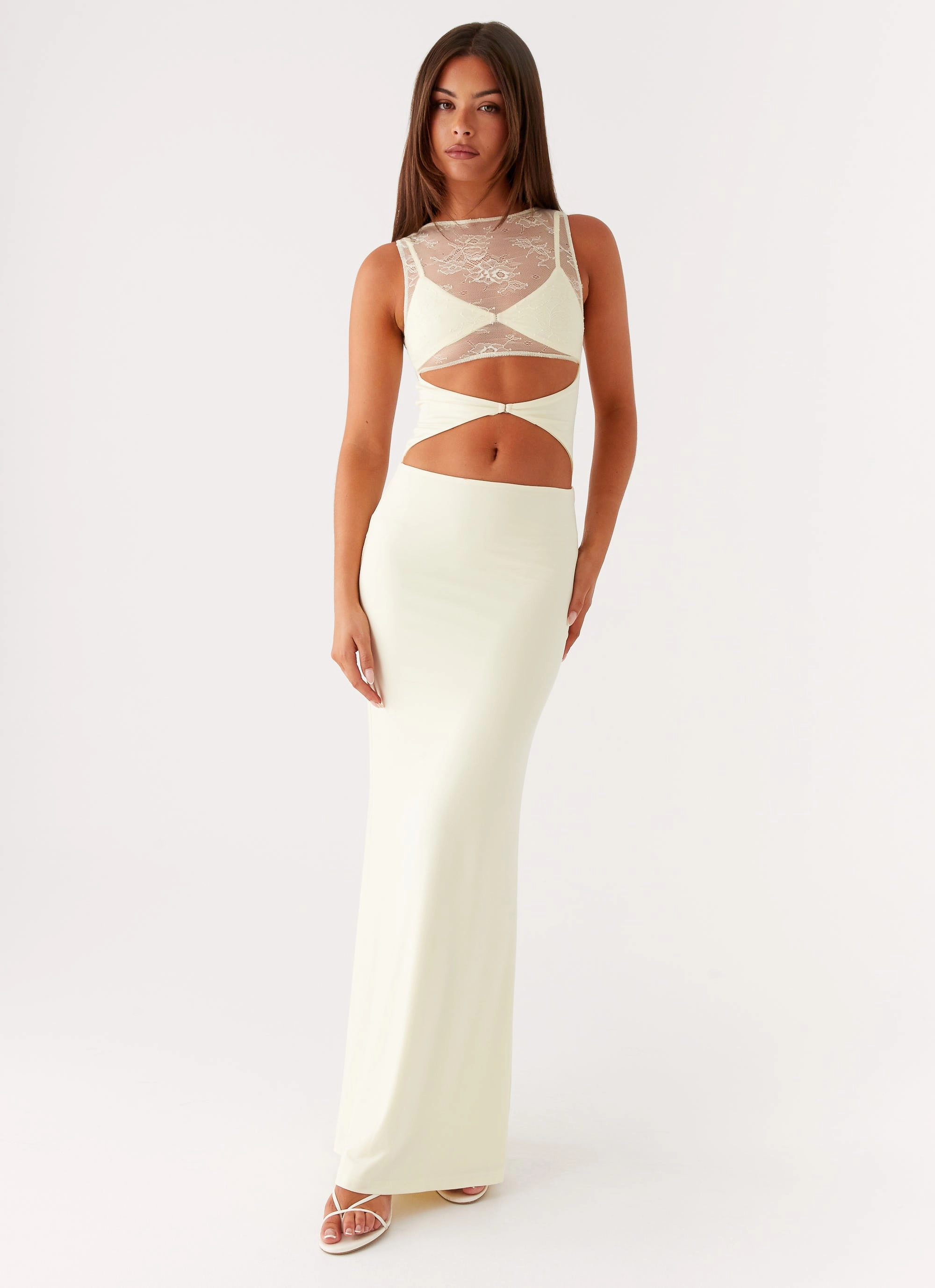 Imperial Maxi Dress - Yellow Lightweight Fabric