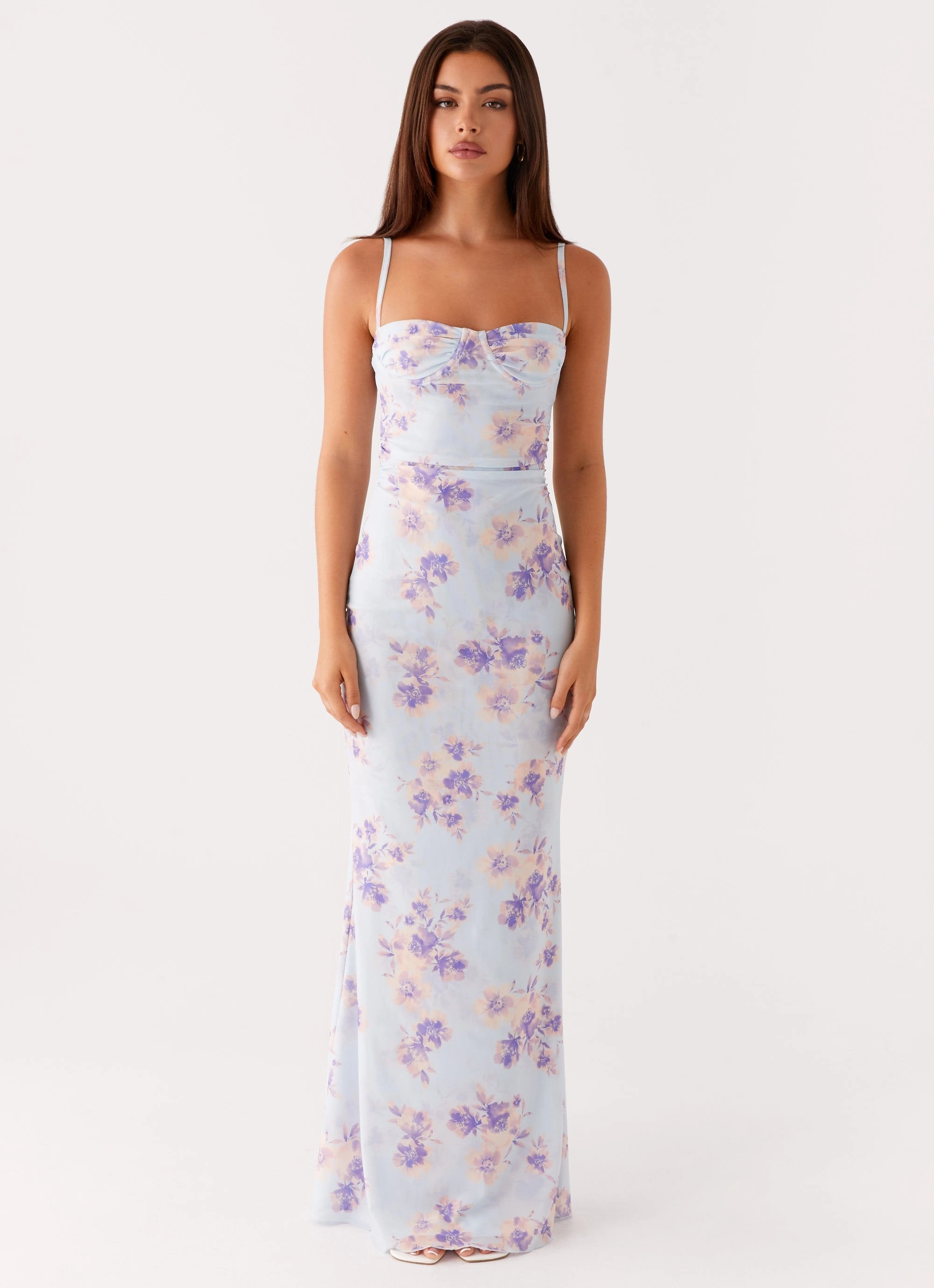 Sophisticated cocktail dress Minimalist-Style Impress Maxi Dress - Print