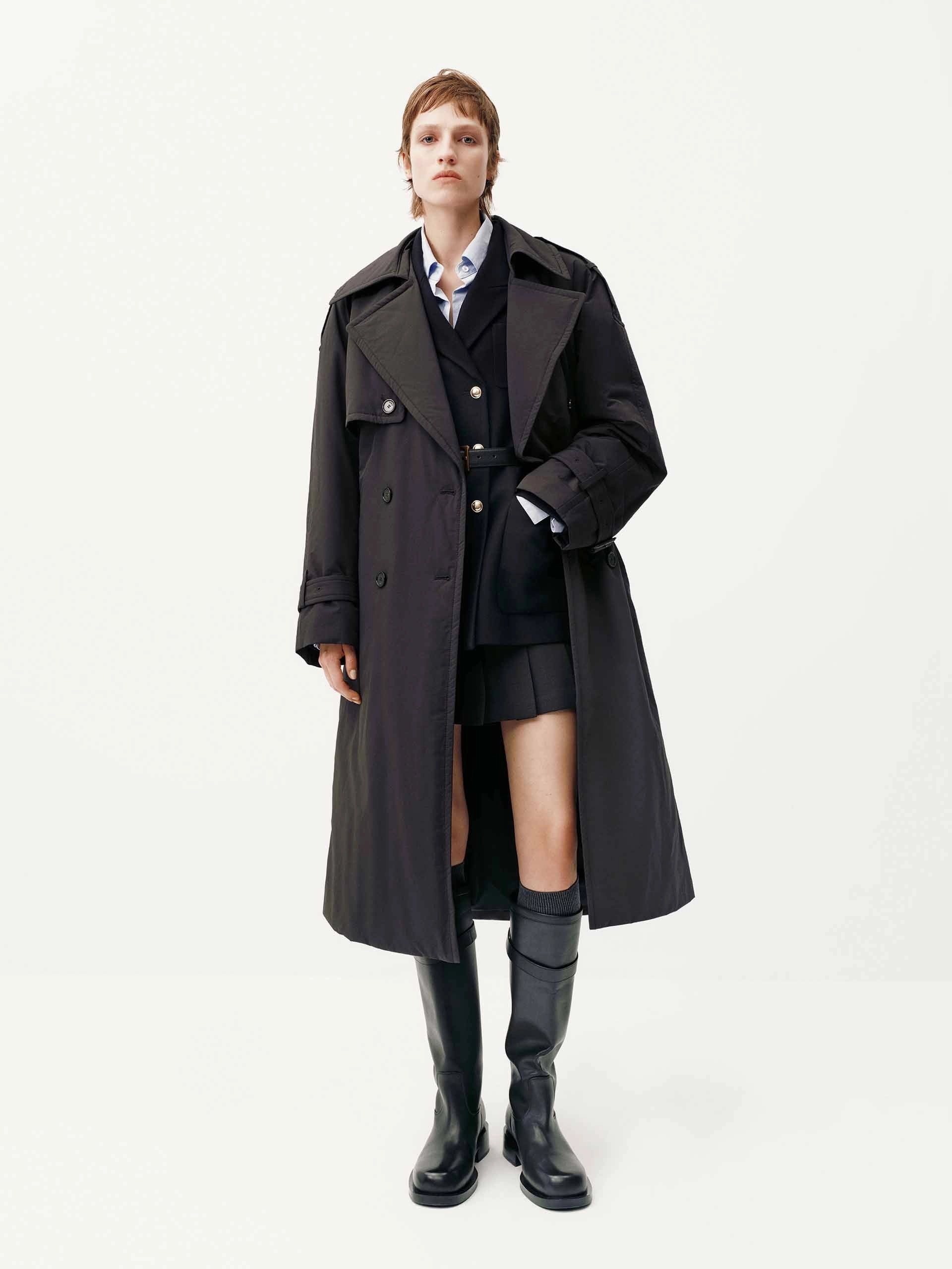 Windproof Insulated Coat Include Scarf Long Down Jacket