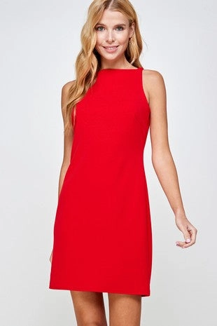 Stylish T-shirt ShockAbsorbing Instant Classic Shift Dress - Red