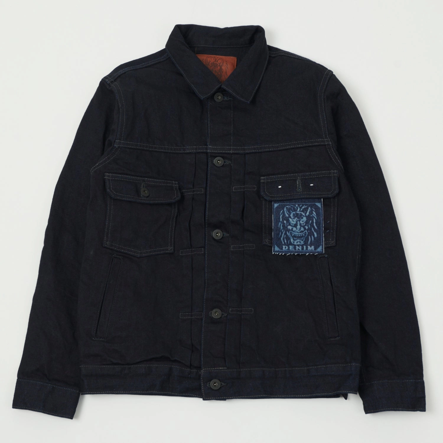 ONI Denim 02516P-14BLK Type II Denim Jacket - One Wash Long Length