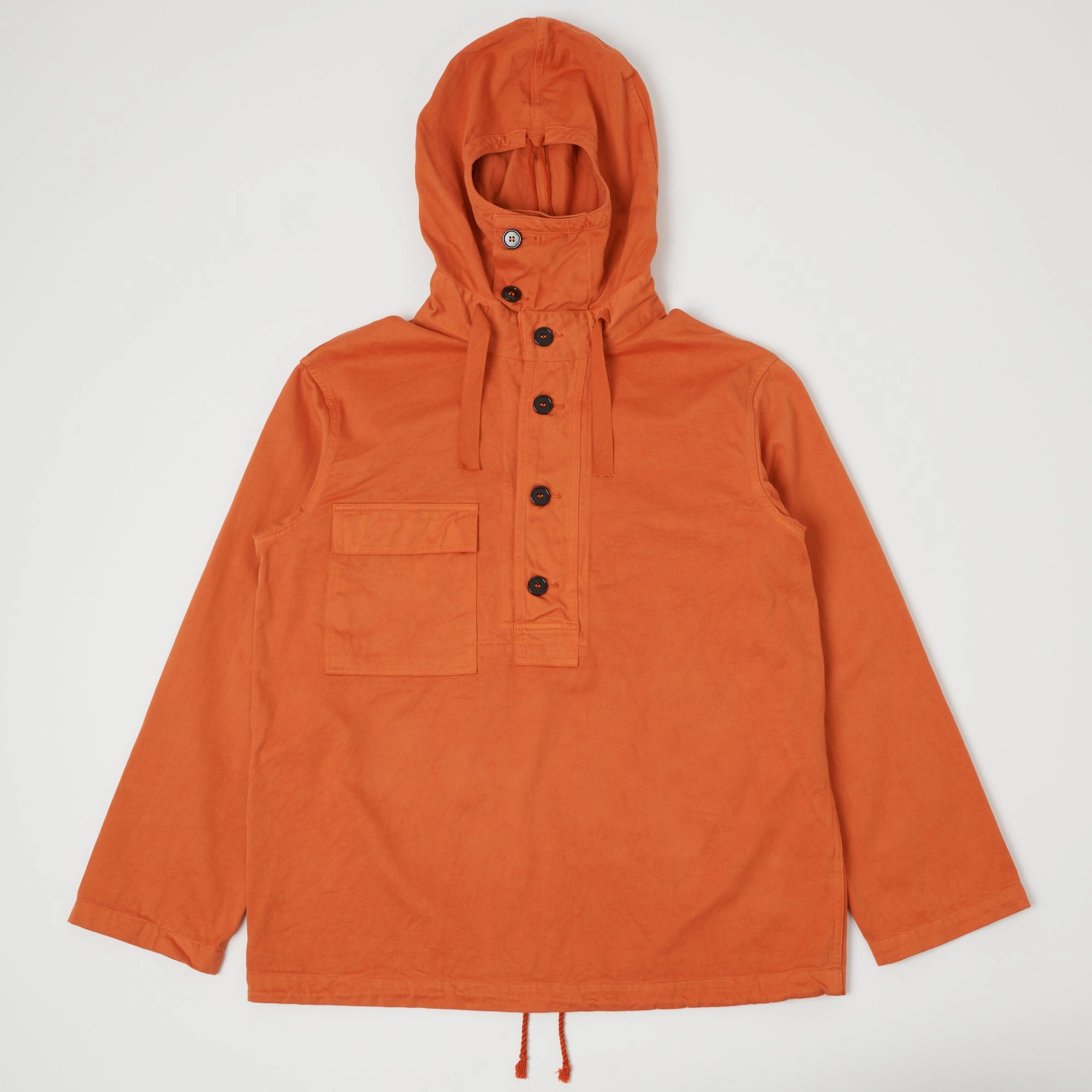 Buzz Rickson's U.S. Navy Gas Protective Parka - Orange Flat Lock Stitching