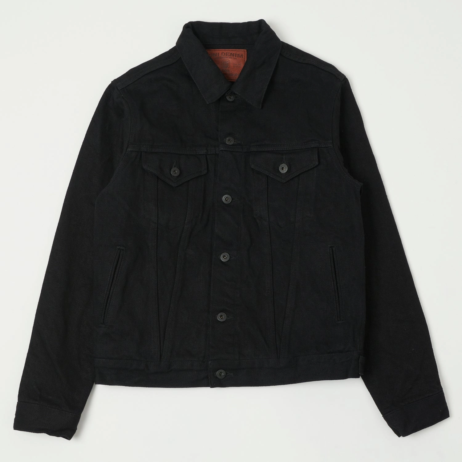 ONI Denim 02527P-ZR-BKBK Secret Denim Type III Denim Jacket - Black One Wash Non Restrictive Fit