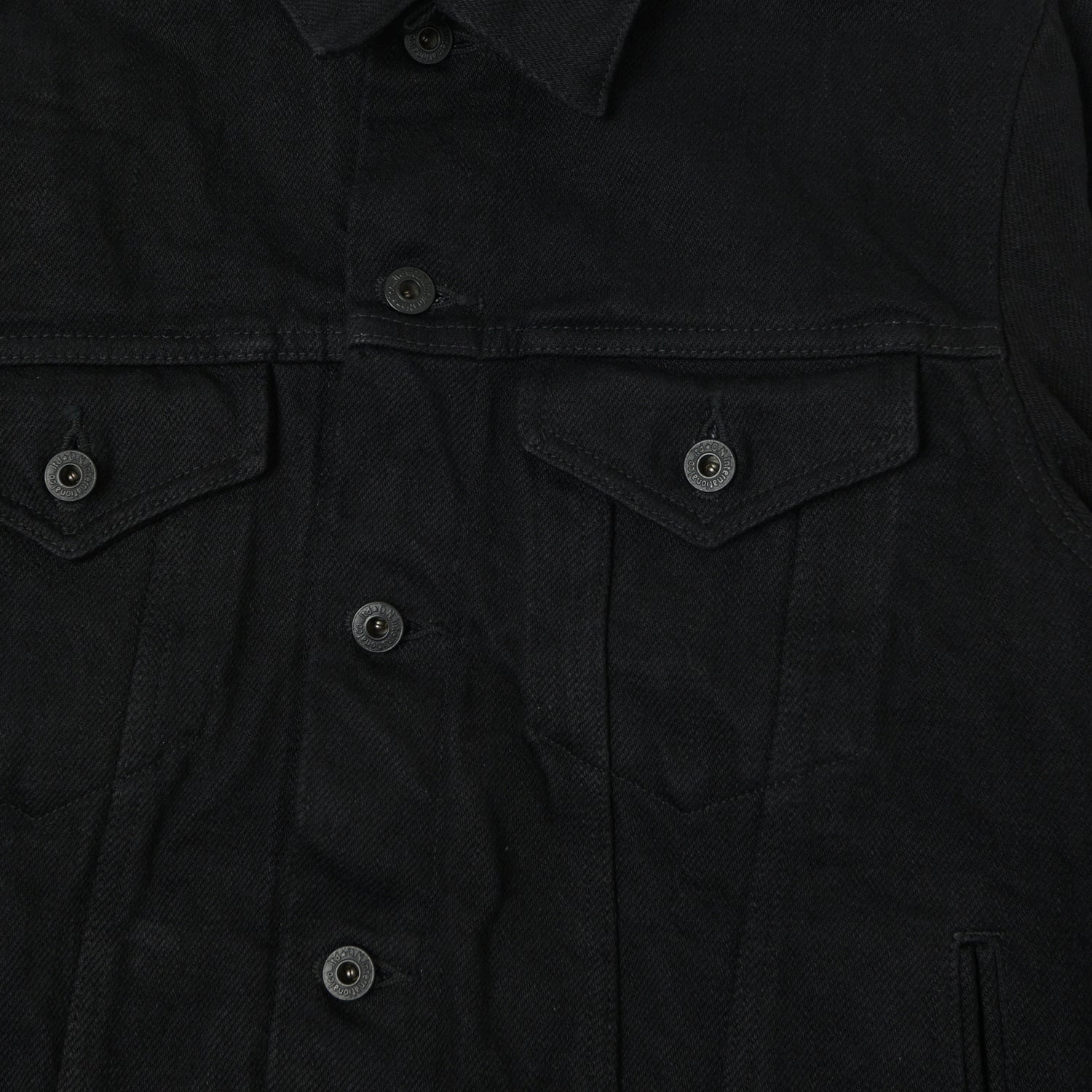 Wardrobe Essential ONI Denim 02527P-ZR-BKBK Secret Denim Type III Denim Jacket - Black One Wash