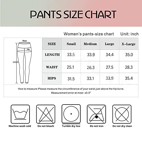 INZVKJLU Breast Cancer Yoga Pants High Waisted Leggings with Pocket Seamless Workout Pants