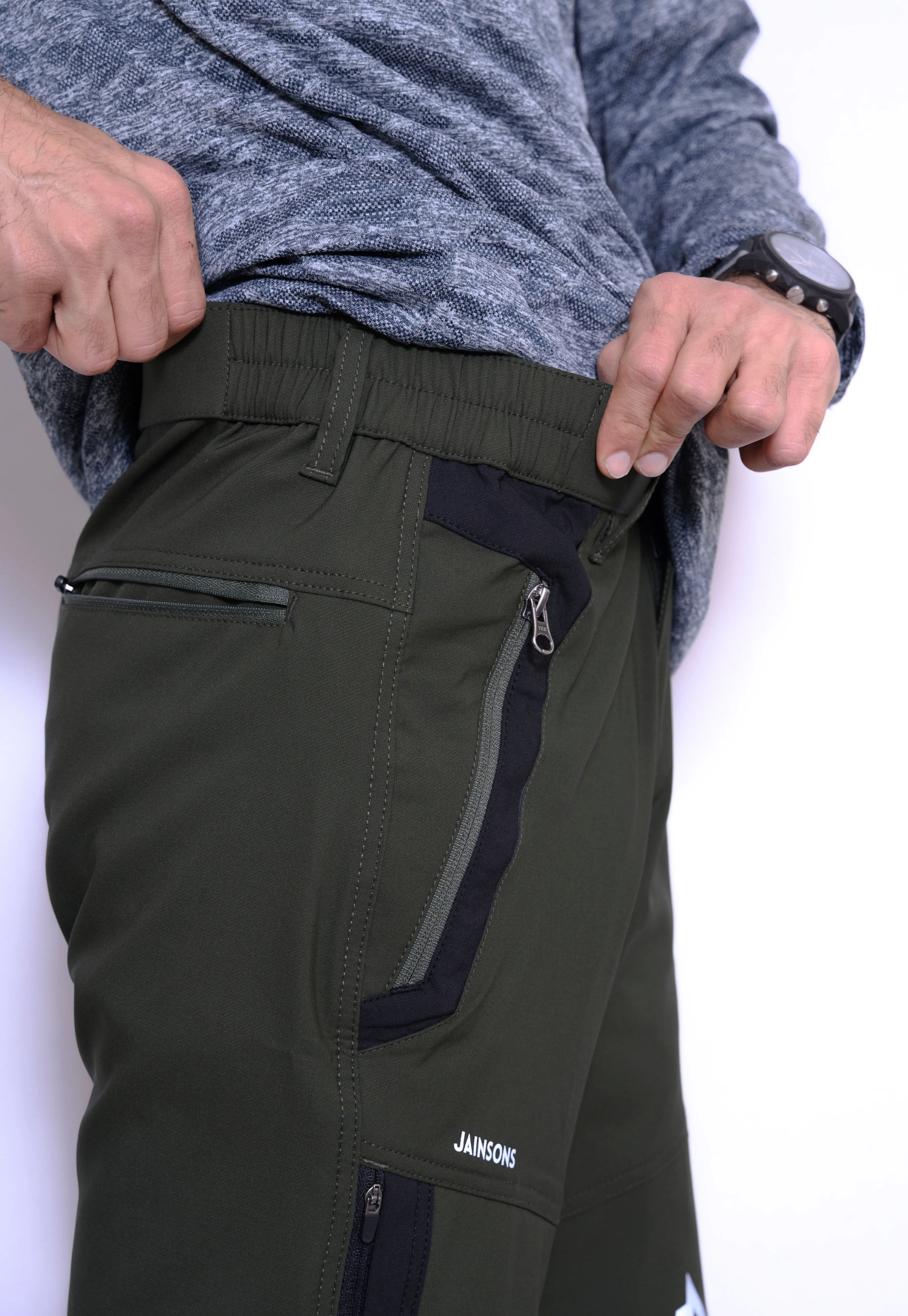 JAG Delta 2.0 Convertible Trekking & Hiking Pants | Traveller Series | Quick-Dry | Unisex Design | 6 Pockets