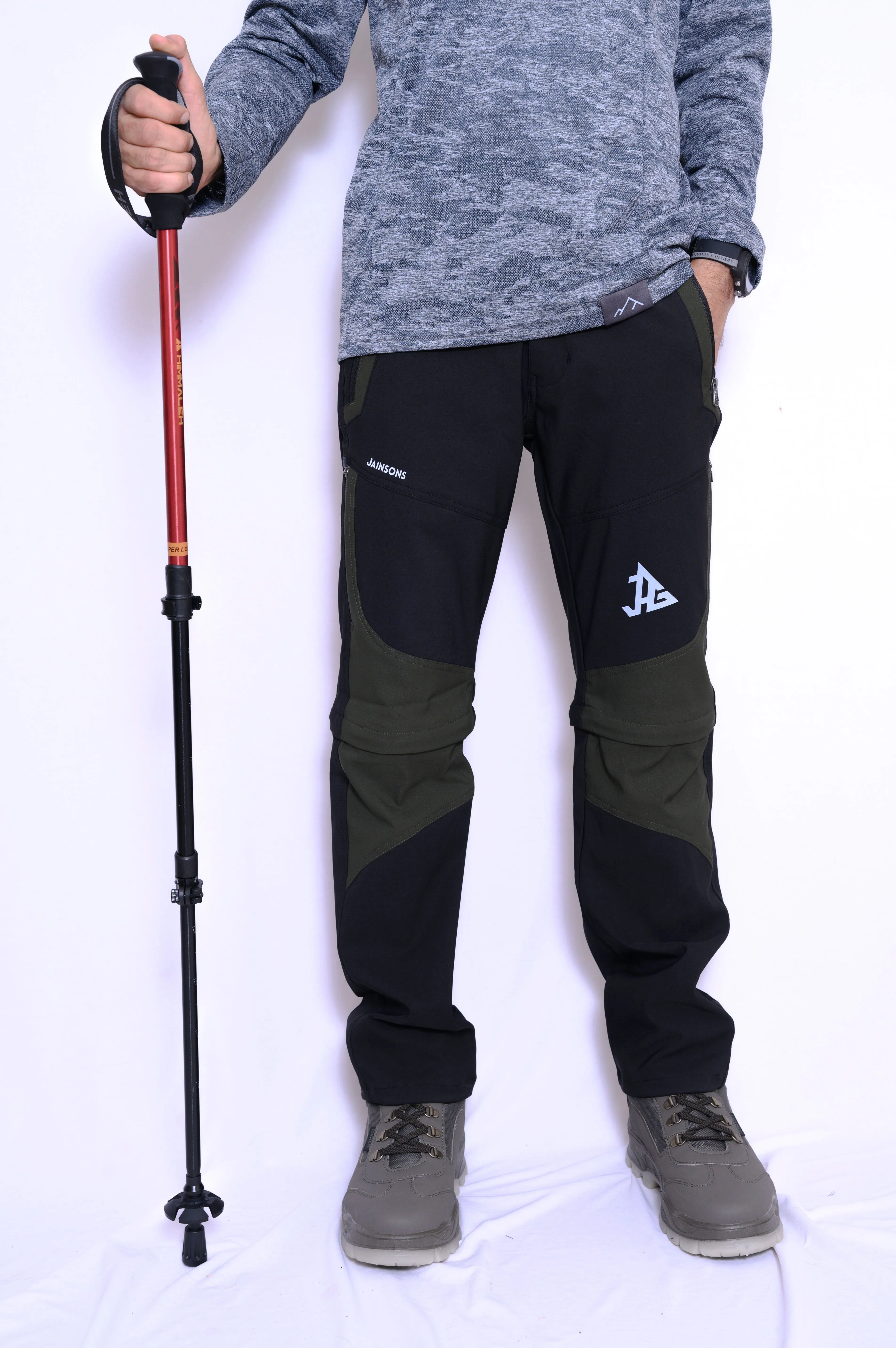 JAG Delta 2.0 Convertible Trekking & Hiking Pants | Traveller Series | Quick-Dry | Unisex Design | 6 Pockets