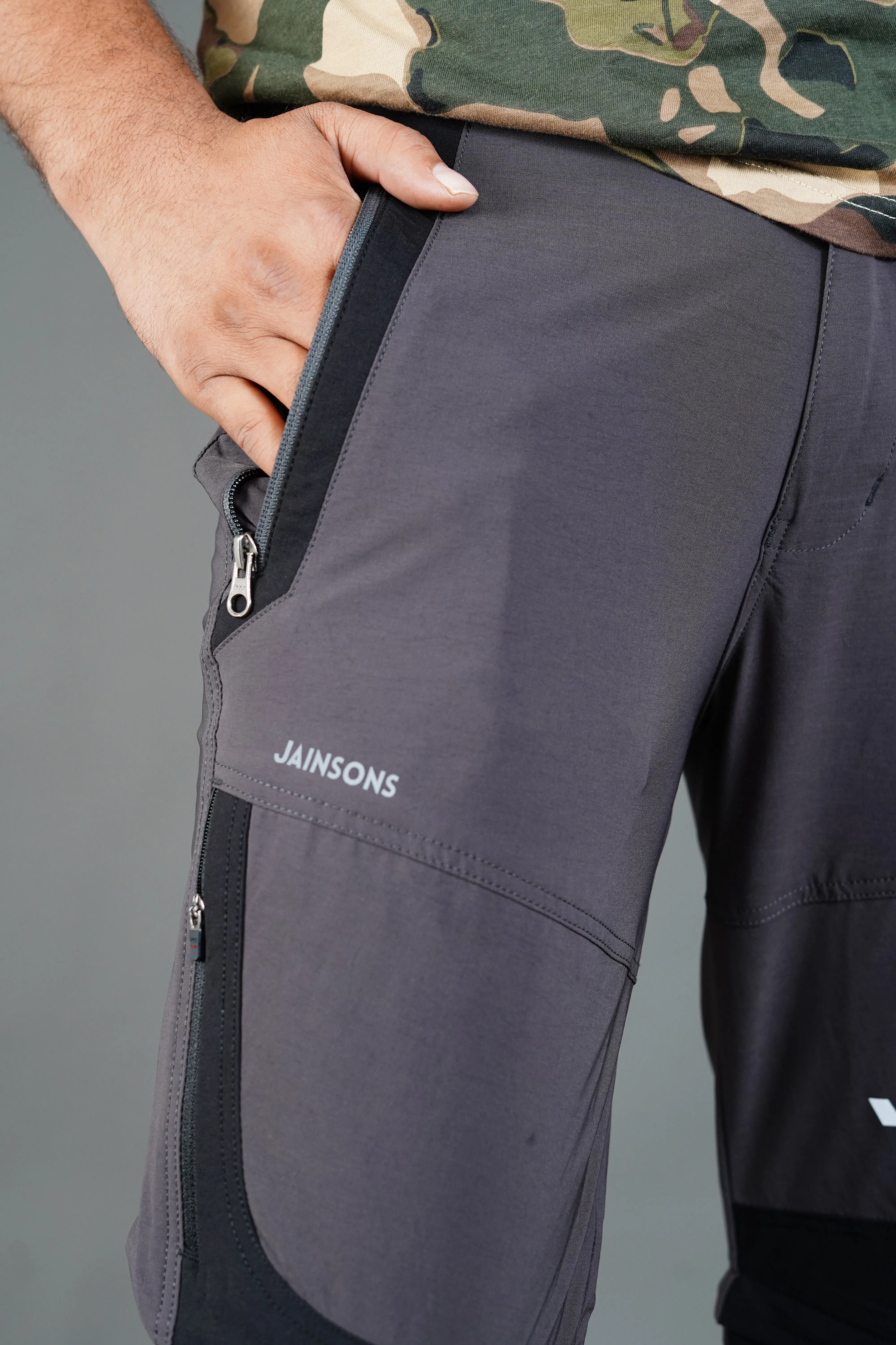 JAG Delta 2.0 Convertible Trekking & Hiking Pants | Traveller Series | Quick-Dry | Unisex Design | 6 Pockets