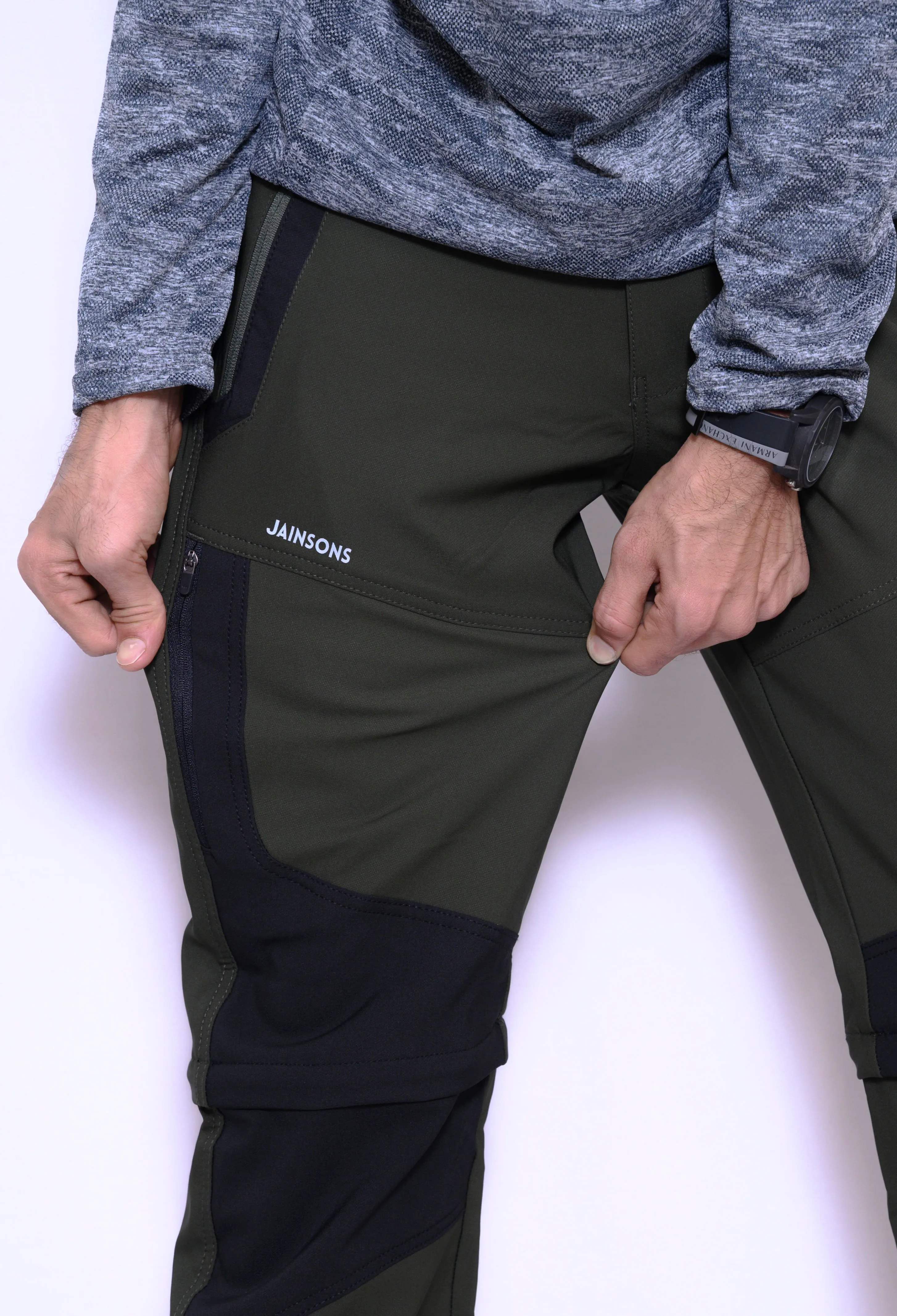 JAG Delta 2.0 Convertible Trekking & Hiking Pants | Traveller Series | Quick-Dry | Unisex Design | 6 Pockets