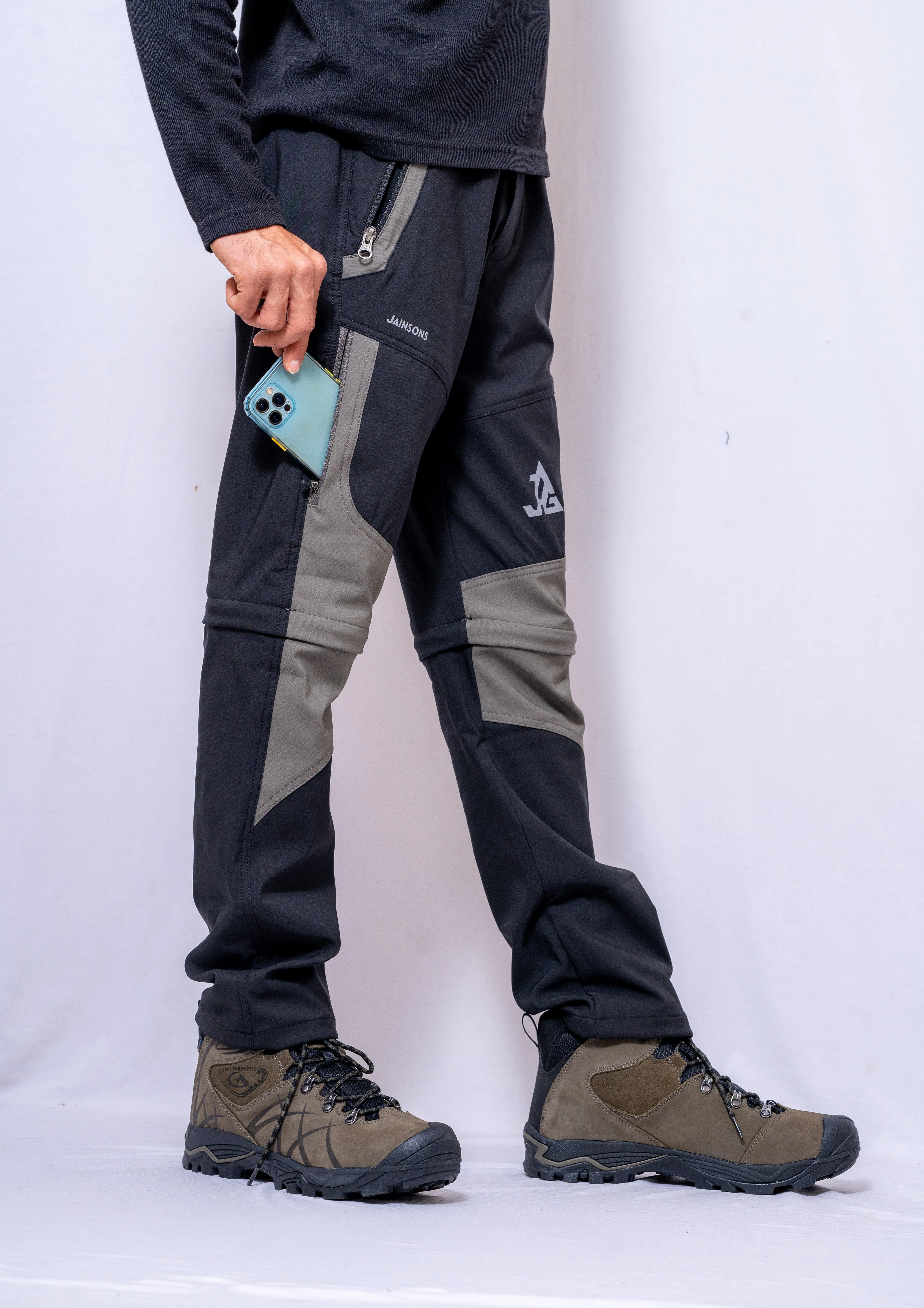 JAG Delta 2.0 Convertible Trekking & Hiking Pants | Traveller Series | Quick-Dry | Unisex Design | 6 Pockets
