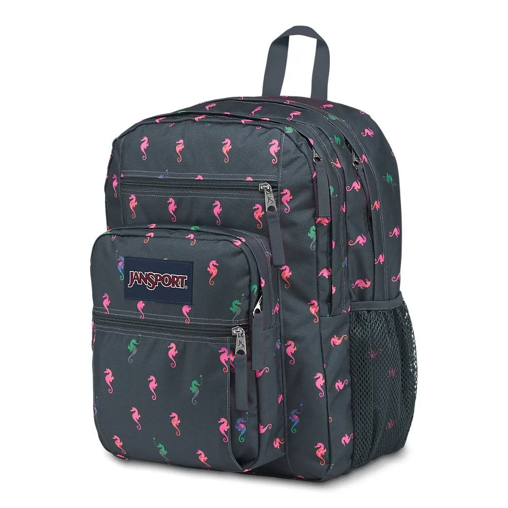JanSport Big Student Backpack - Dark Slate Seahorse - Oversized