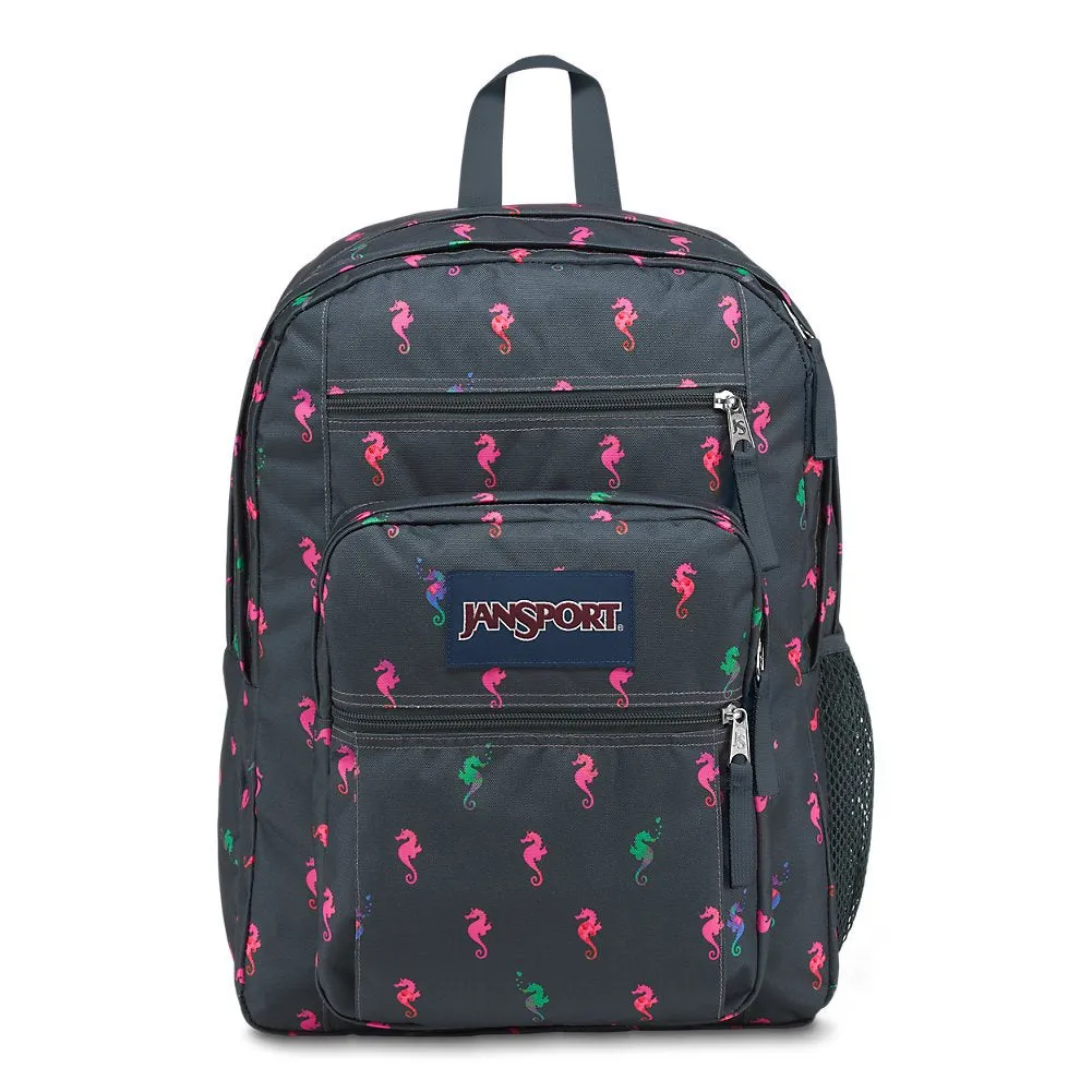 JanSport Big Student Backpack - Dark Slate Seahorse - Oversized