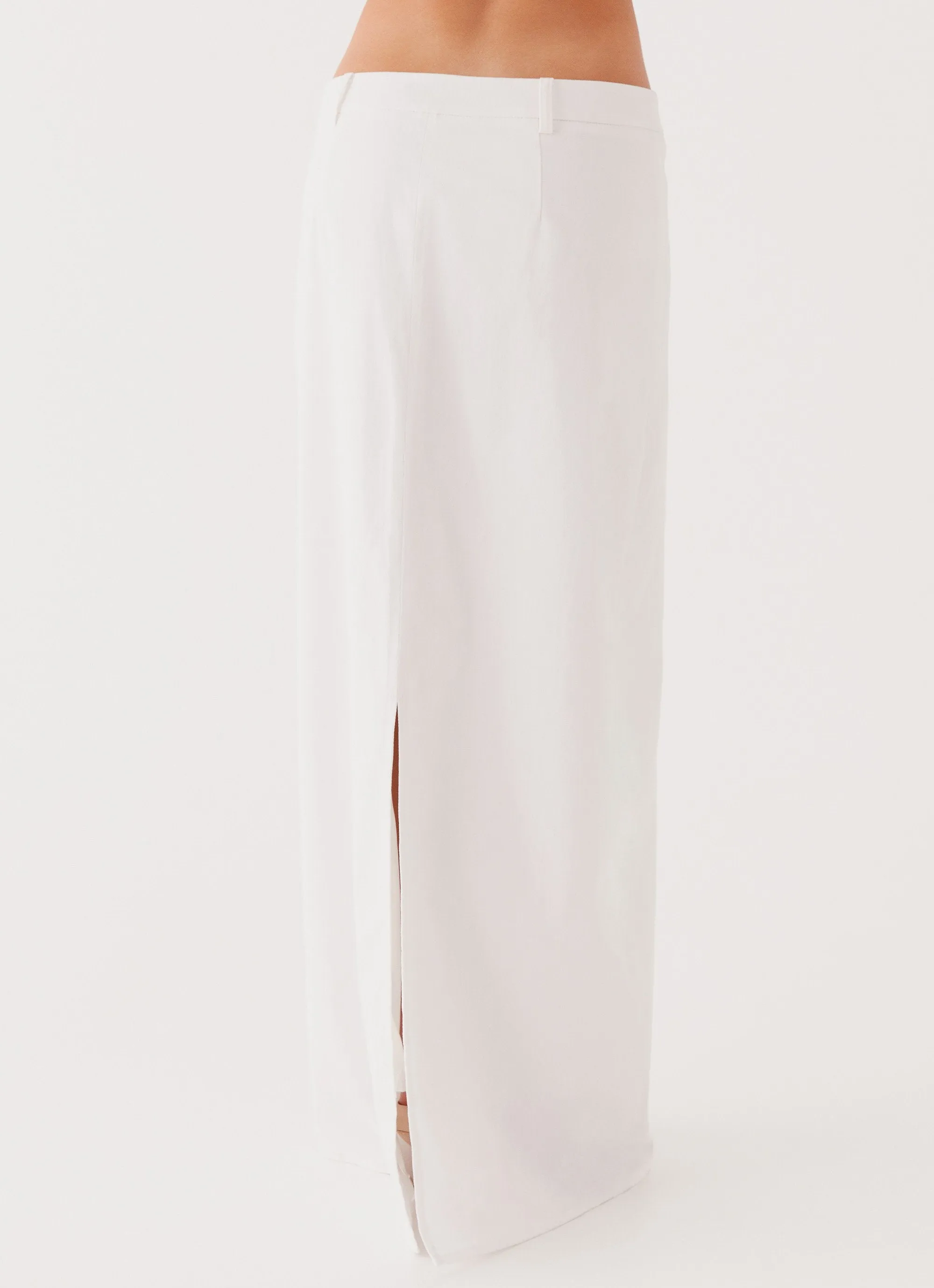 Abrasion resistant Cultural Event Jaslyn Maxi Skirt - White