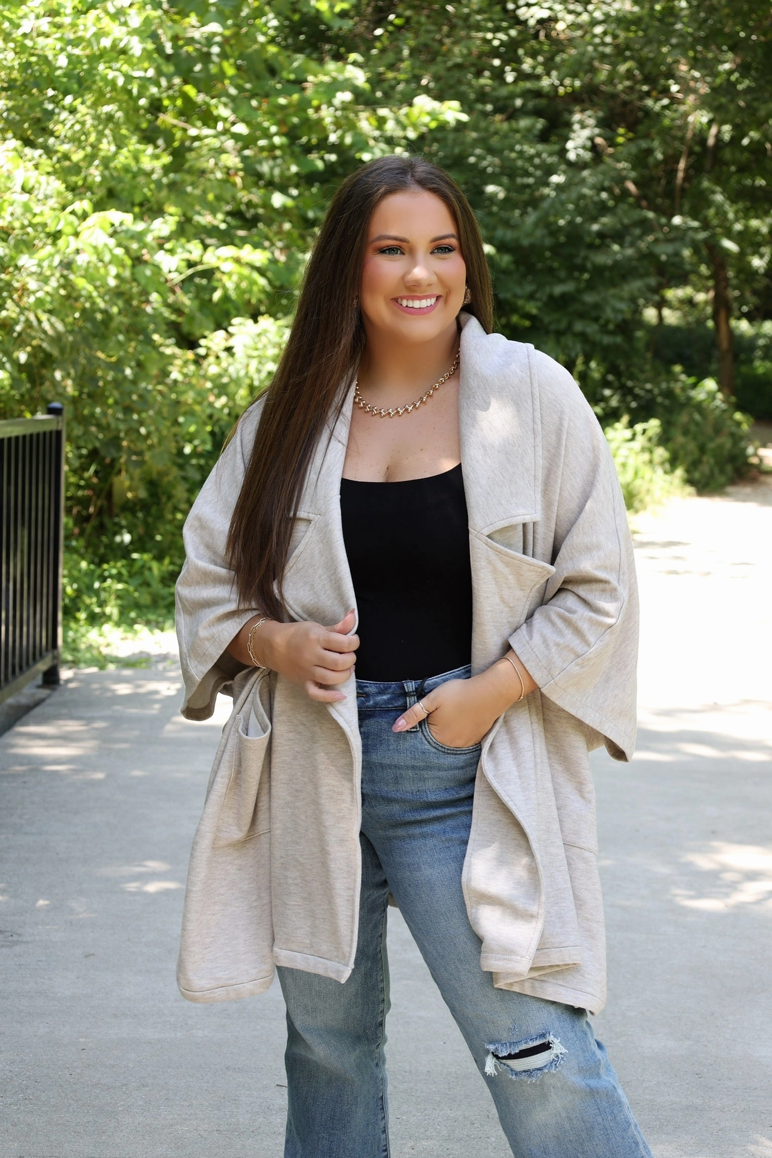 Jayne Cardigan Jacket (FINAL SALE) Flex Fit Shoulder Construction