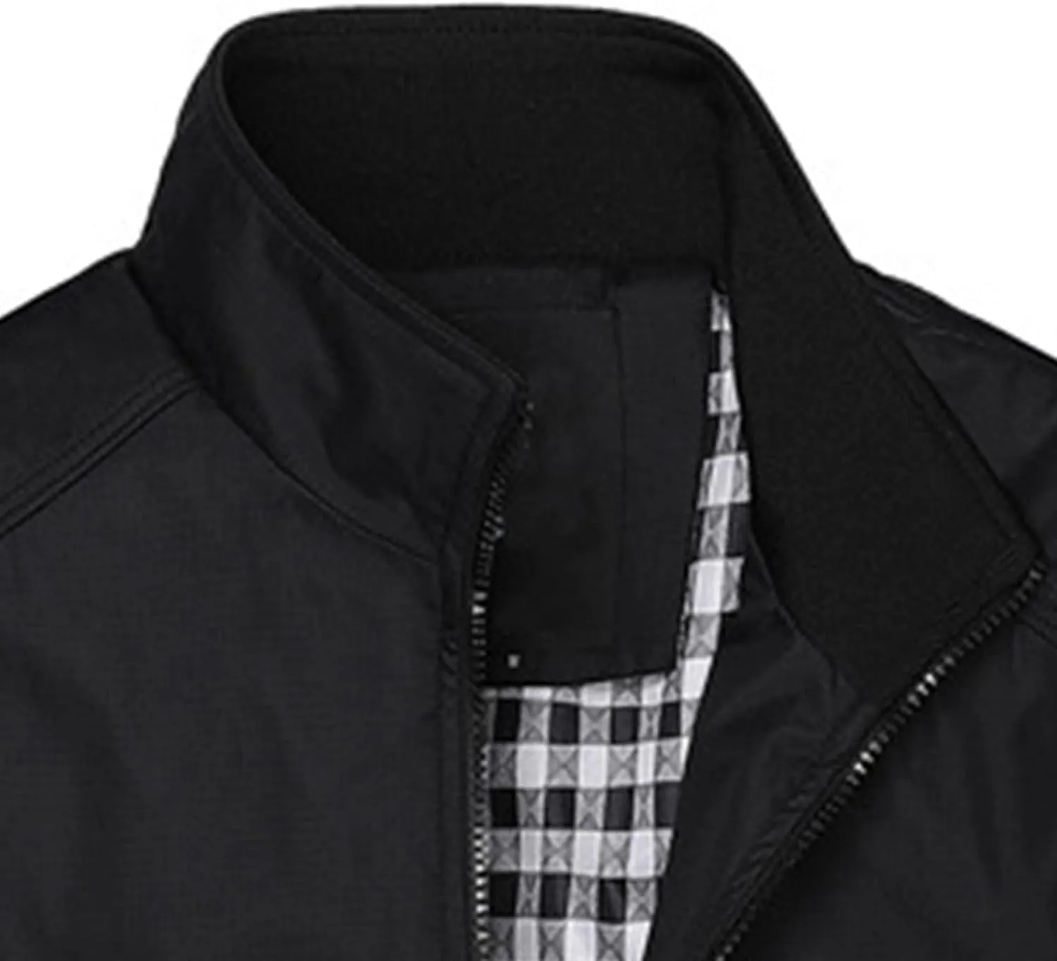 JEsilunmaMY Men's Business Casual Bomber Jackets Stand Collar Cotton Lightweight Jackets Windproof Sportswear Windbreaker