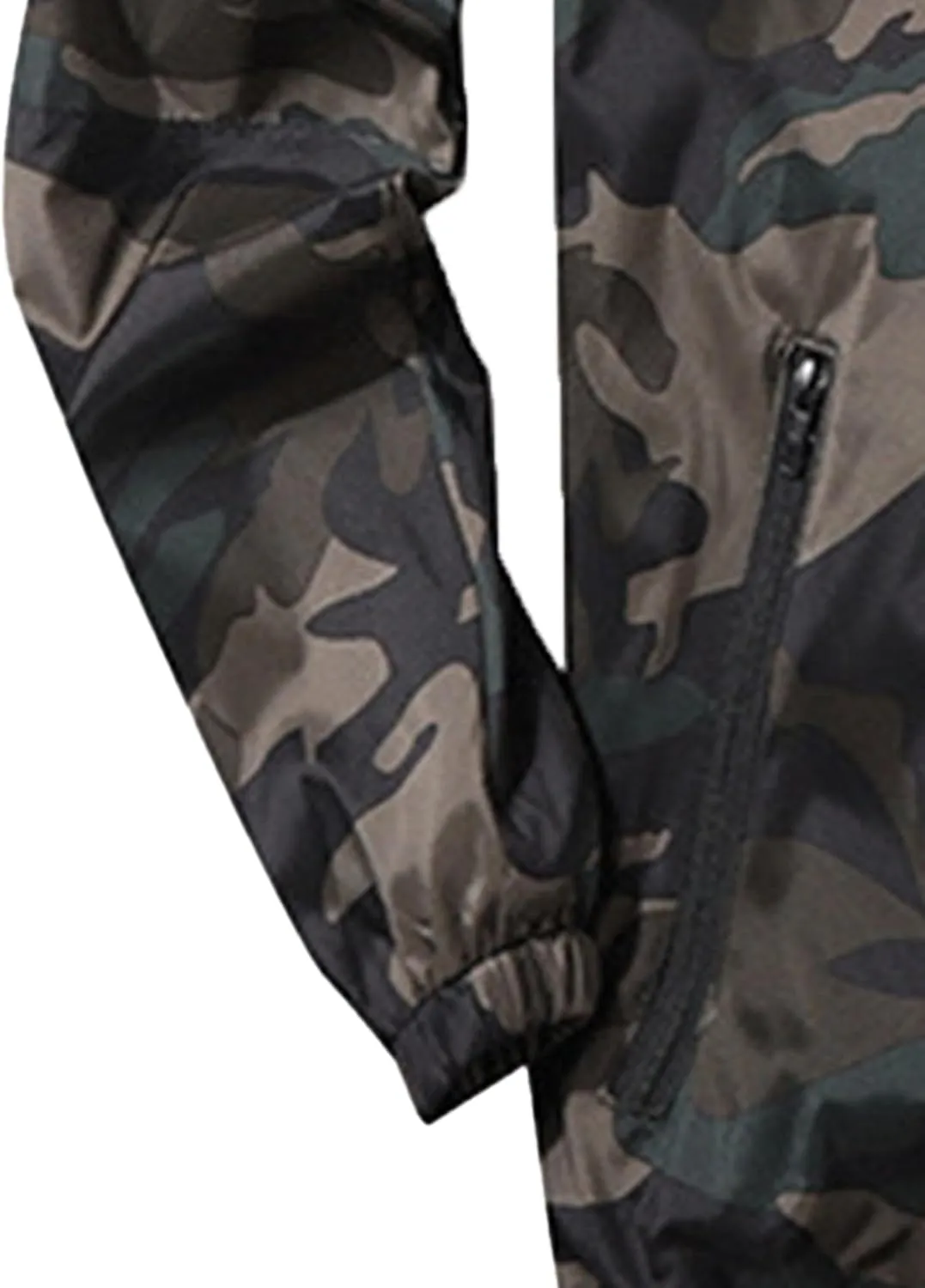 JEsilunmaMY Men's Lightweight Mesh Lined Sportwear Long Sleeve Zip Up Bomber Jackets Casual Outdoor Hooded Sweatshirt