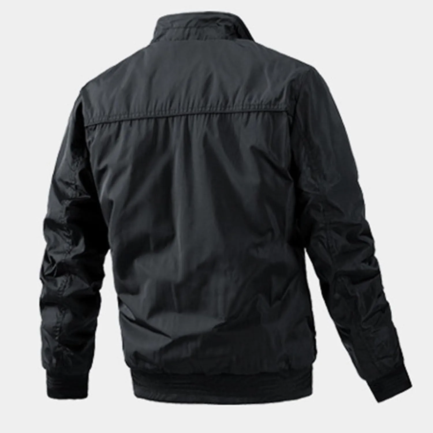 JEsilunmaMY Men's Outdoor Cotton Bomber Jacket Full Zip Windproof Windbreaker Military Jackets Warm Winter Padded Coats