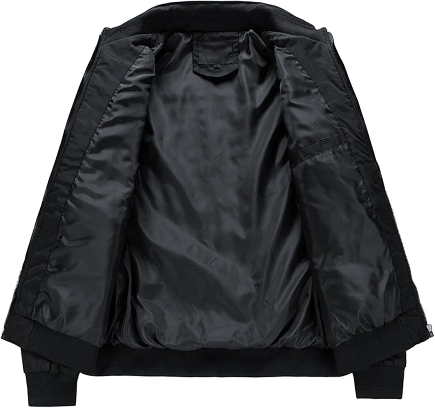 JEsilunmaMY Men's Outdoor Cotton Bomber Jacket Full Zip Windproof Windbreaker Military Jackets Warm Winter Padded Coats