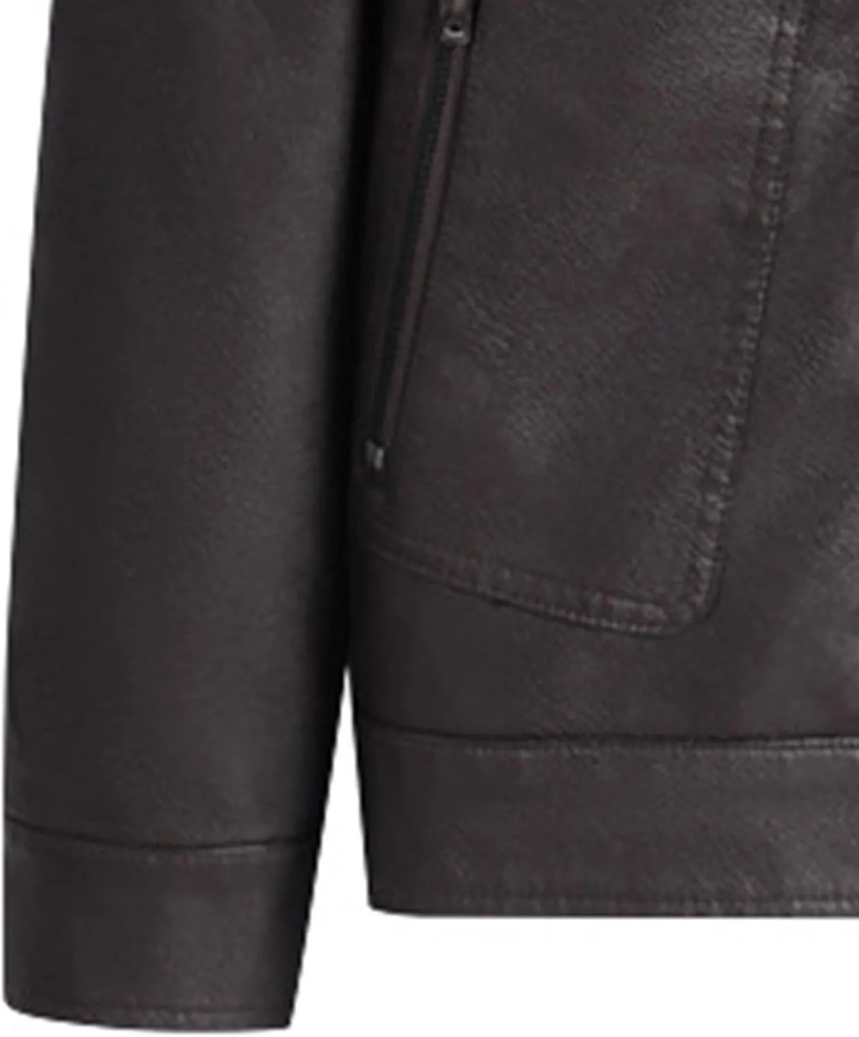 JEsilunmaMY Men's Slim Fit Leather Biker Coats Long Sleeve Zip Up Lapel Leather Jacket Lightweight Motorcycle Bomber Coat