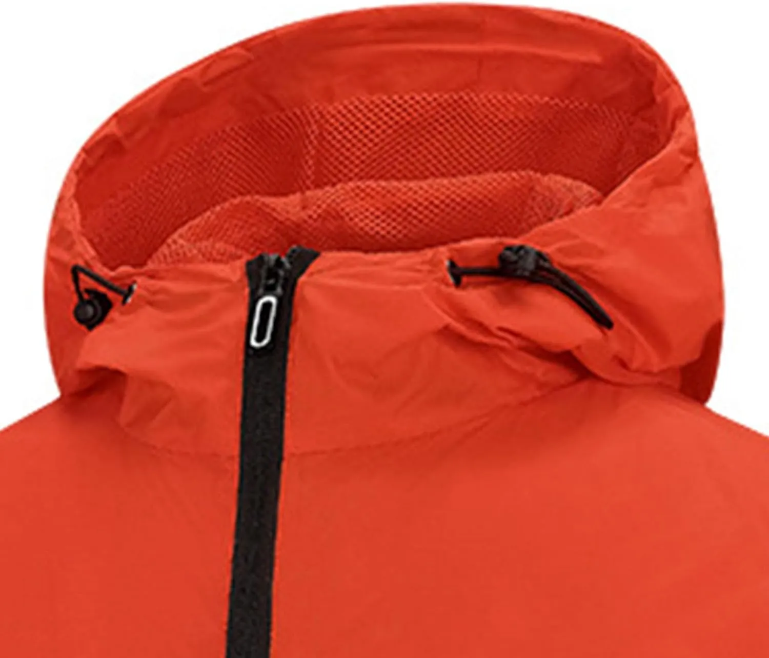 JEsilunmaMY Men's Sportwear Hooded Bomber Jacket Long Sleeve Lightweight Windproof Windbreaker Casual Outdoor Hiking Jacket