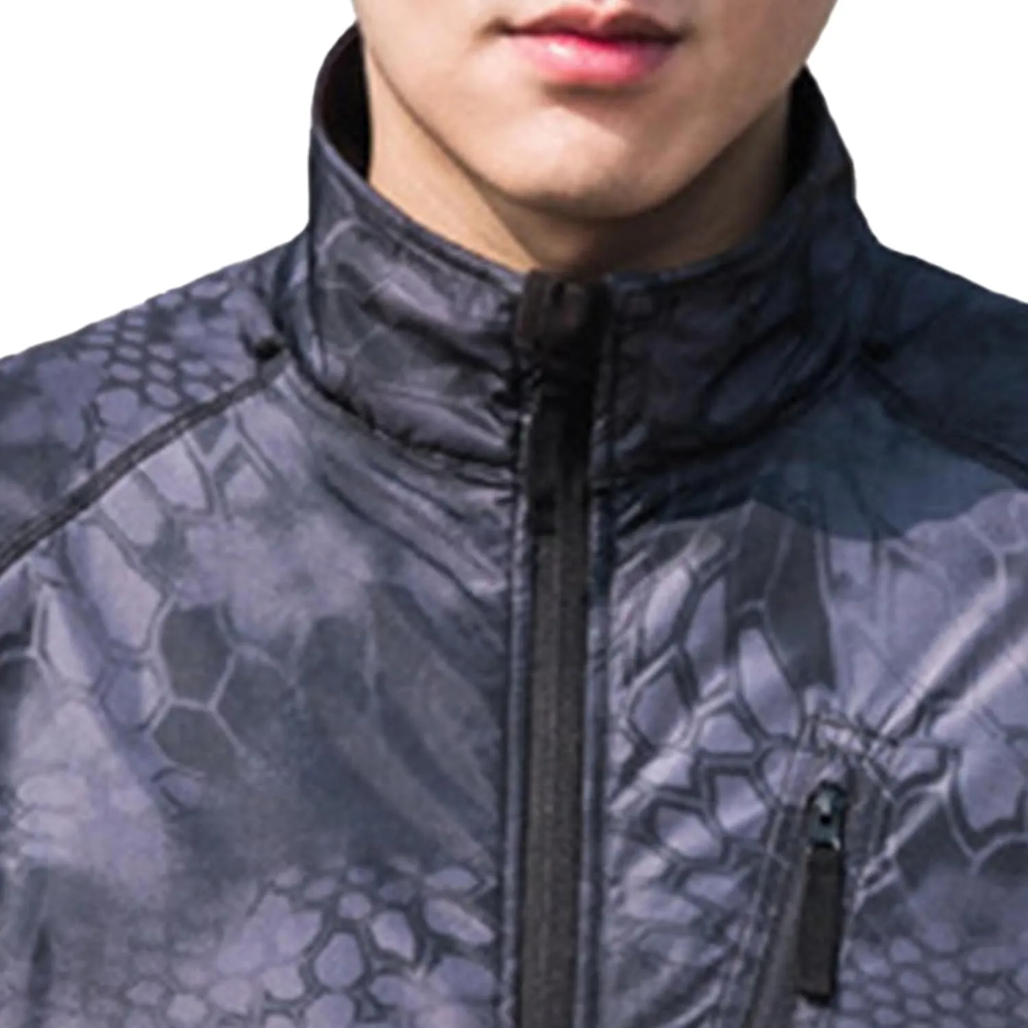 JEsilunmaMY Mens Stand Colllar Outdoor Hiking Jacket Lightweight Raincoat Waterproof Rain Coat Windproof Mountain Windbreaker