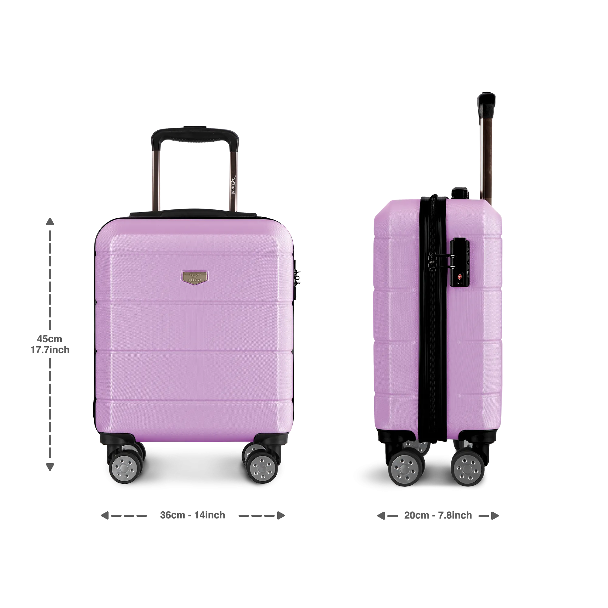 Jetset 15" Underseat Suitcase in Lavender