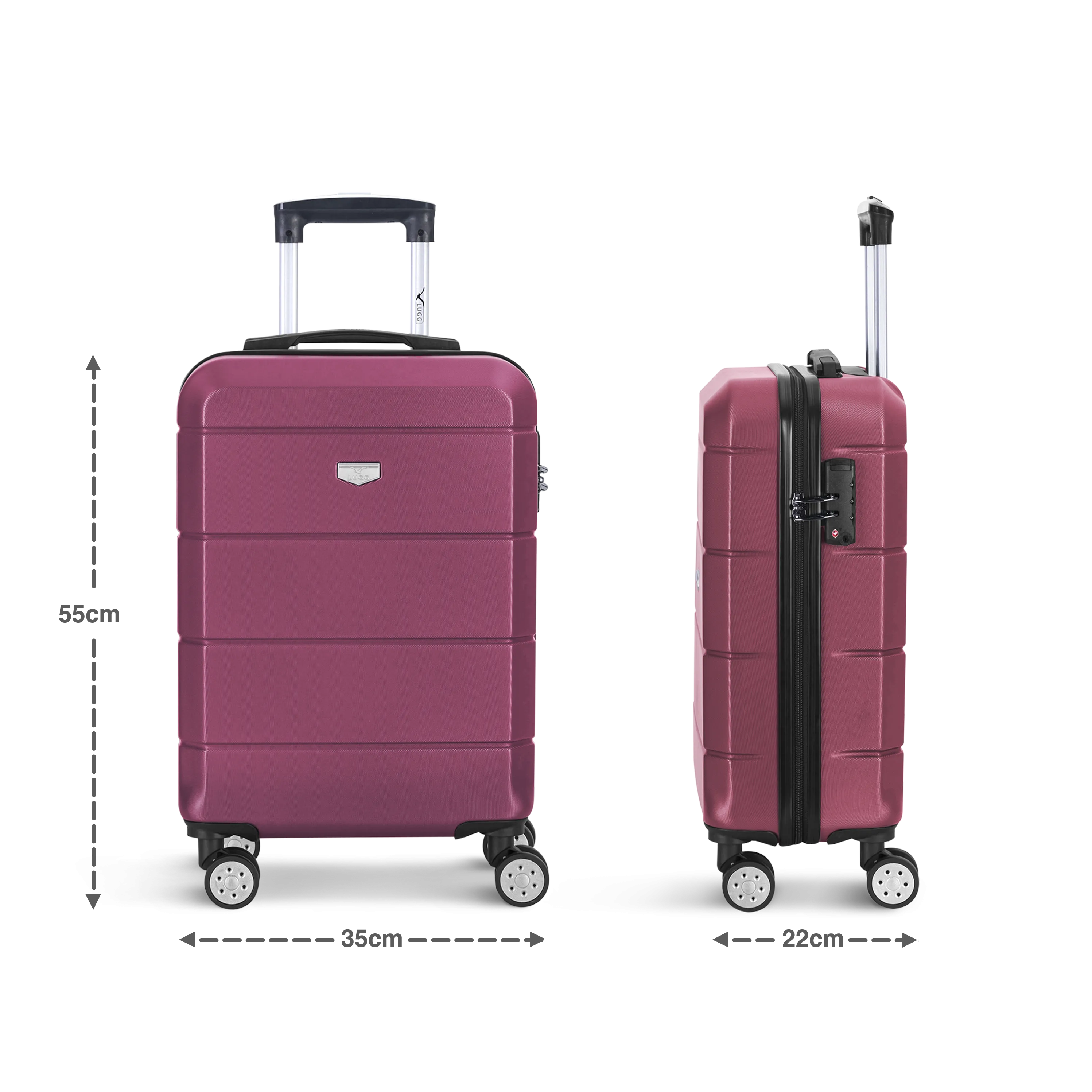 Jetset 20" Cabin Suitcase in Burgundy