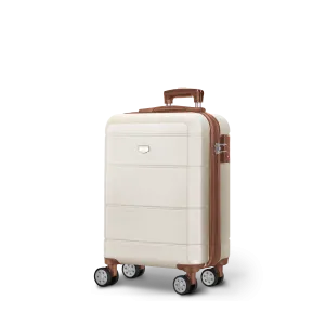 Jetset 20" Cabin Suitcase in Cream & Brown