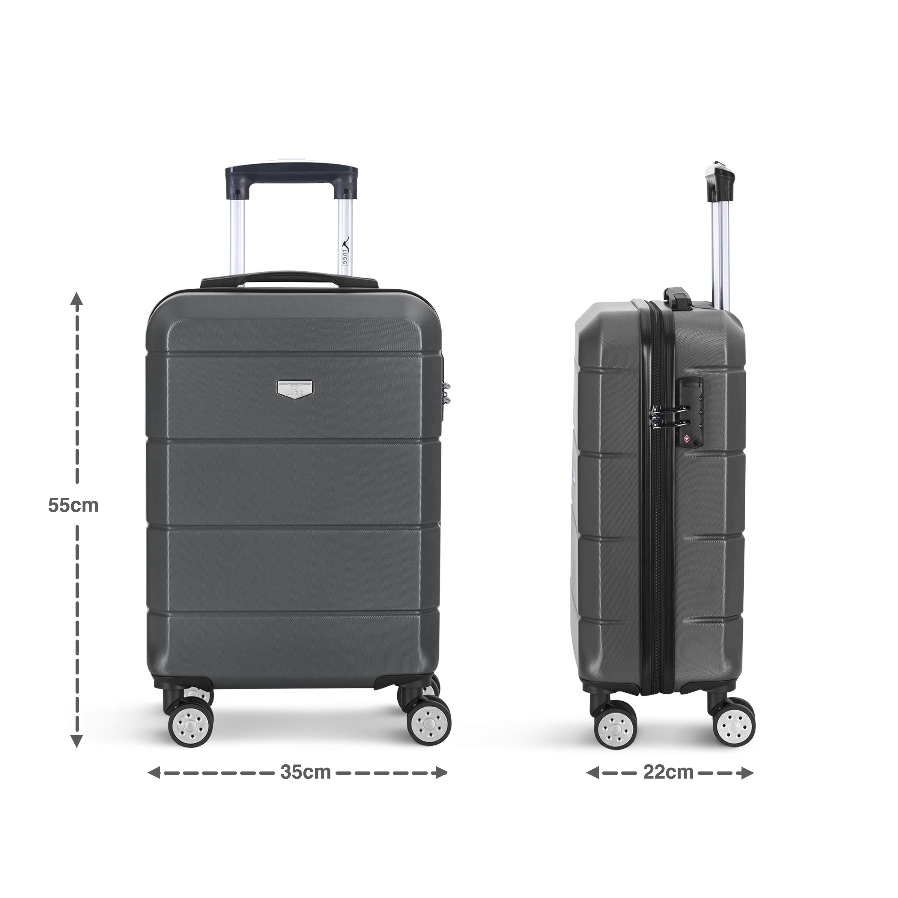 Jetset 20" Cabin Suitcase in Gunmetal Grey