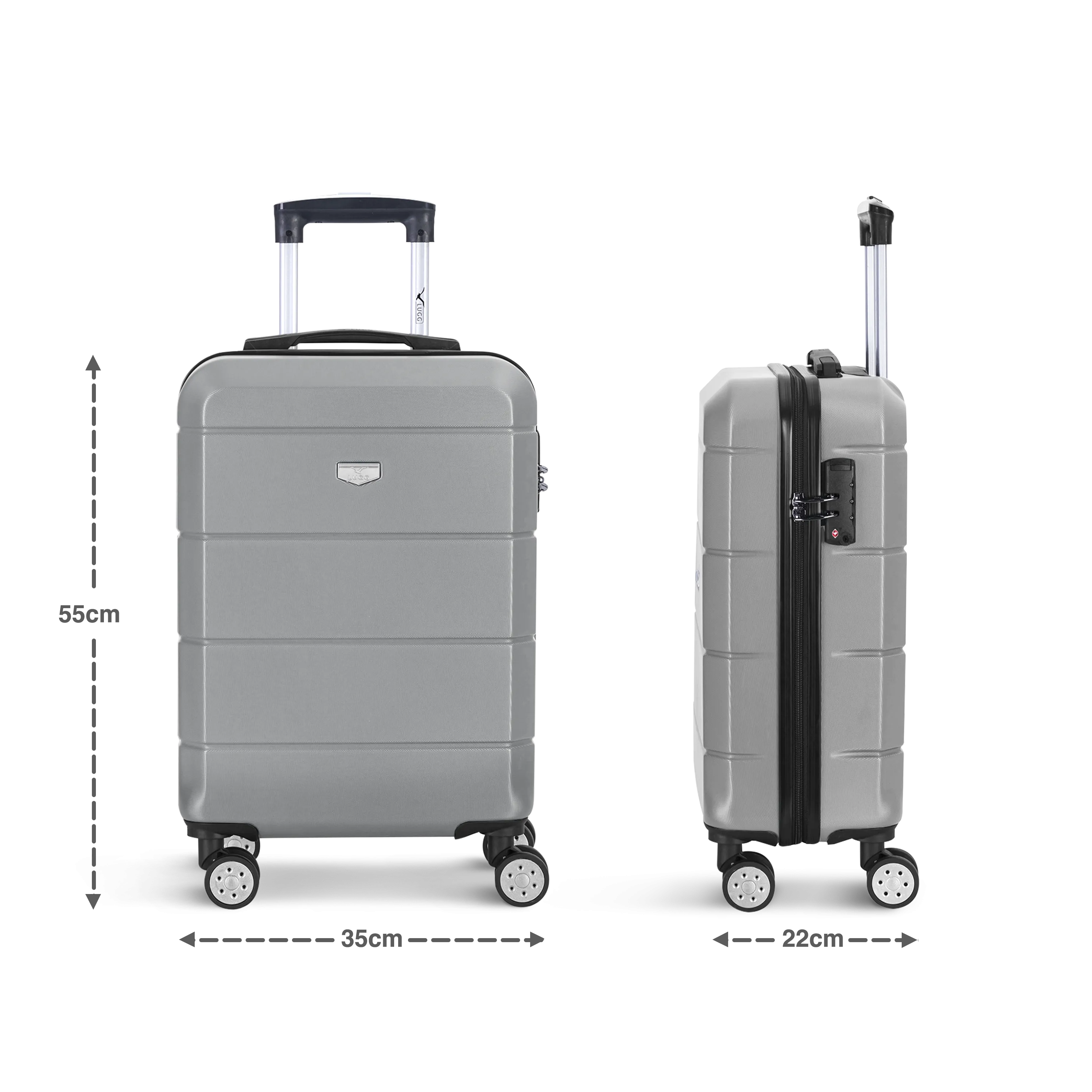 Jetset 20" Cabin Suitcase in Silver