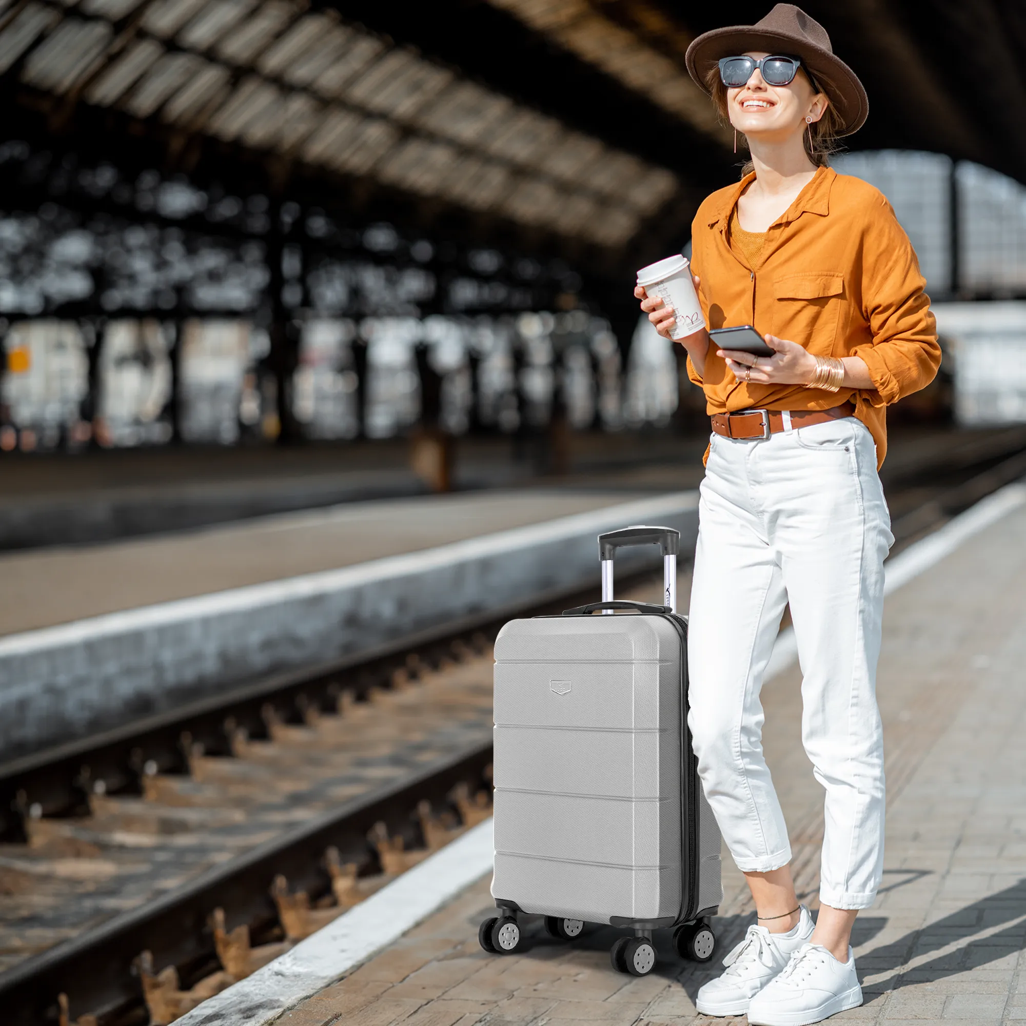 Jetset 20" Cabin Suitcase in Silver