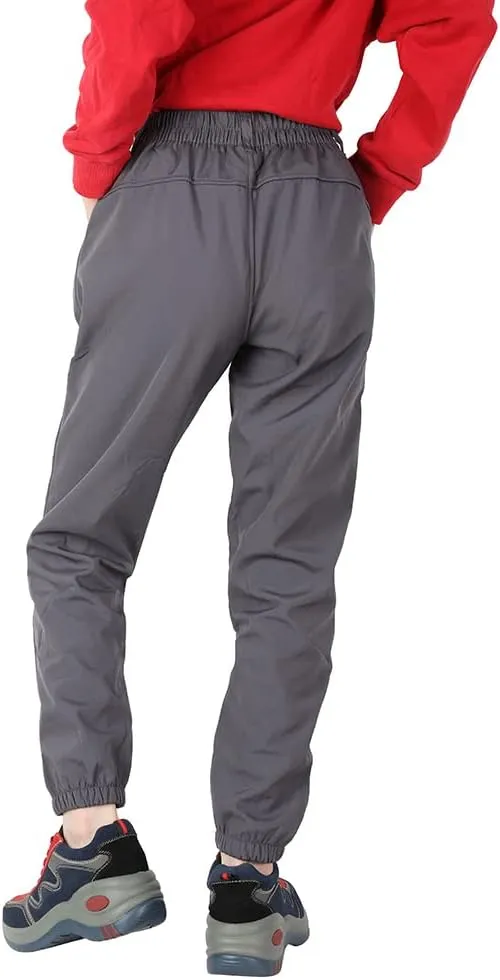 Jingle Bongala Kids Youth Waterproof Hiking Pants Fleece Lined Elastic Waist for Boys Girls Snow Pants Insulated
