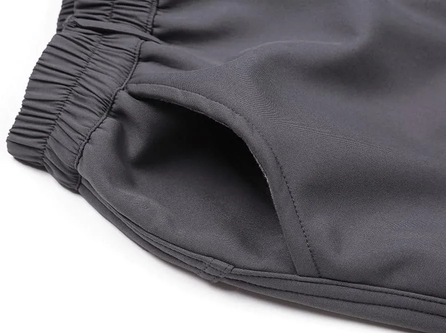 Jingle Bongala Kids Youth Waterproof Hiking Pants Fleece Lined Elastic Waist for Boys Girls Snow Pants Insulated