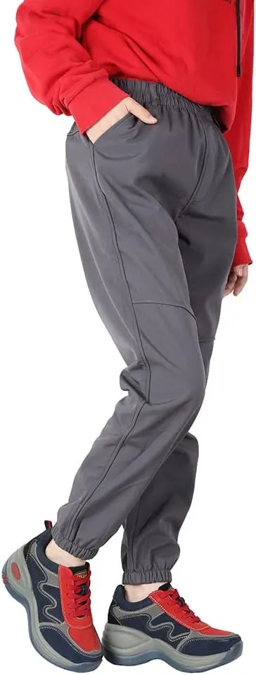 Jingle Bongala Kids Youth Waterproof Hiking Pants Fleece Lined Elastic Waist for Boys Girls Snow Pants Insulated