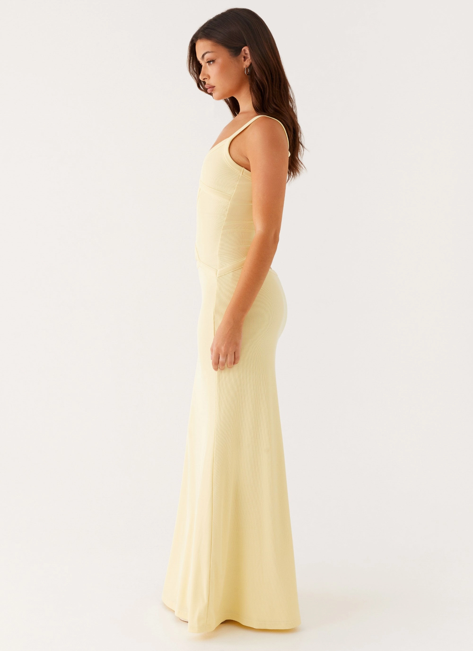 Jocelyn Maxi Dress - Yellow Smooth Texture
