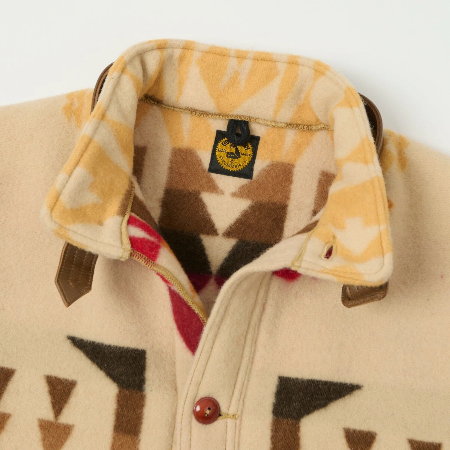 John Gluckow Lot. JG-32 'Stag' Wool Coat - Beige Simple Comfort simple design